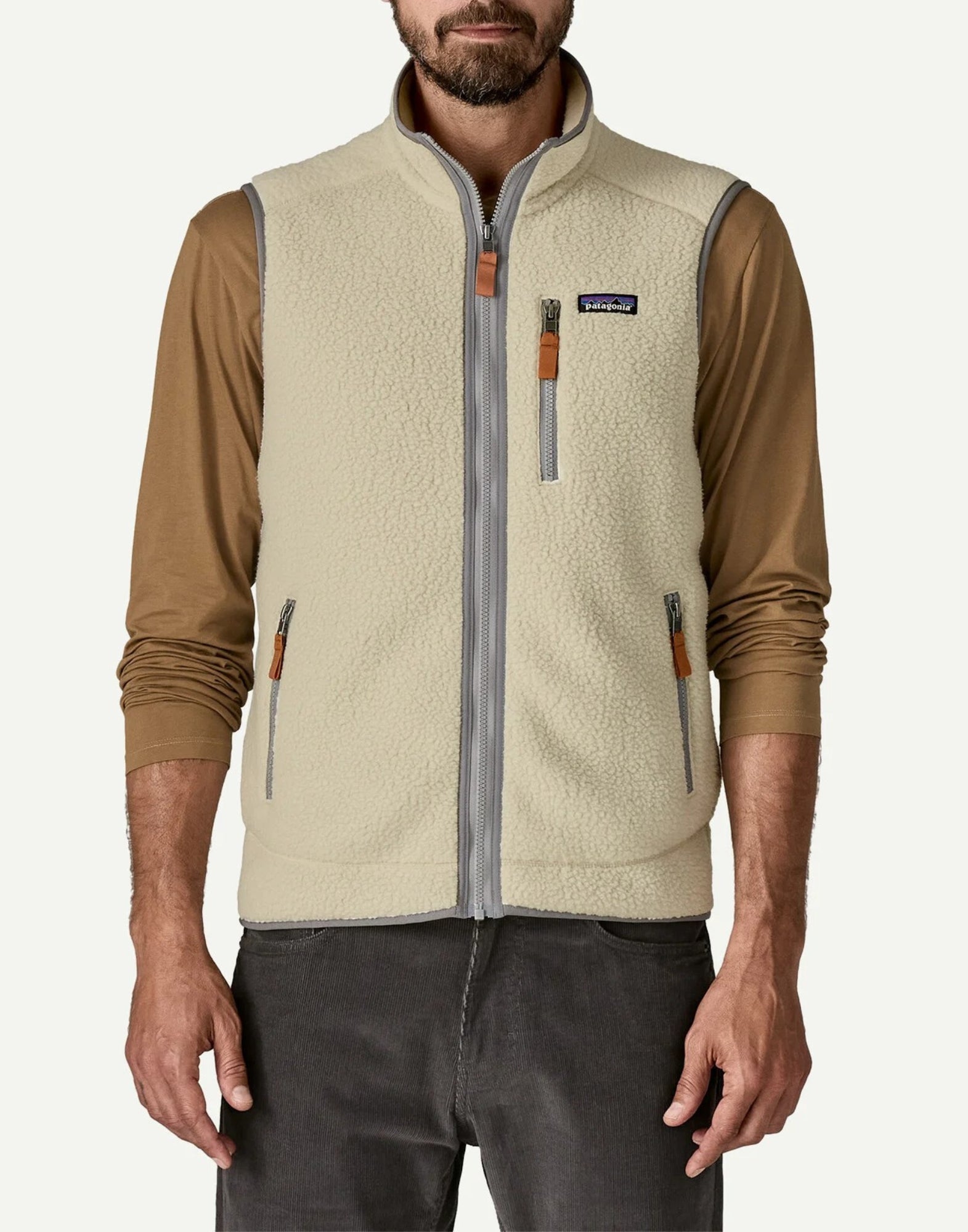 22821 PNSM weißer Retro -Stapelweste - Gilet - Patagonia