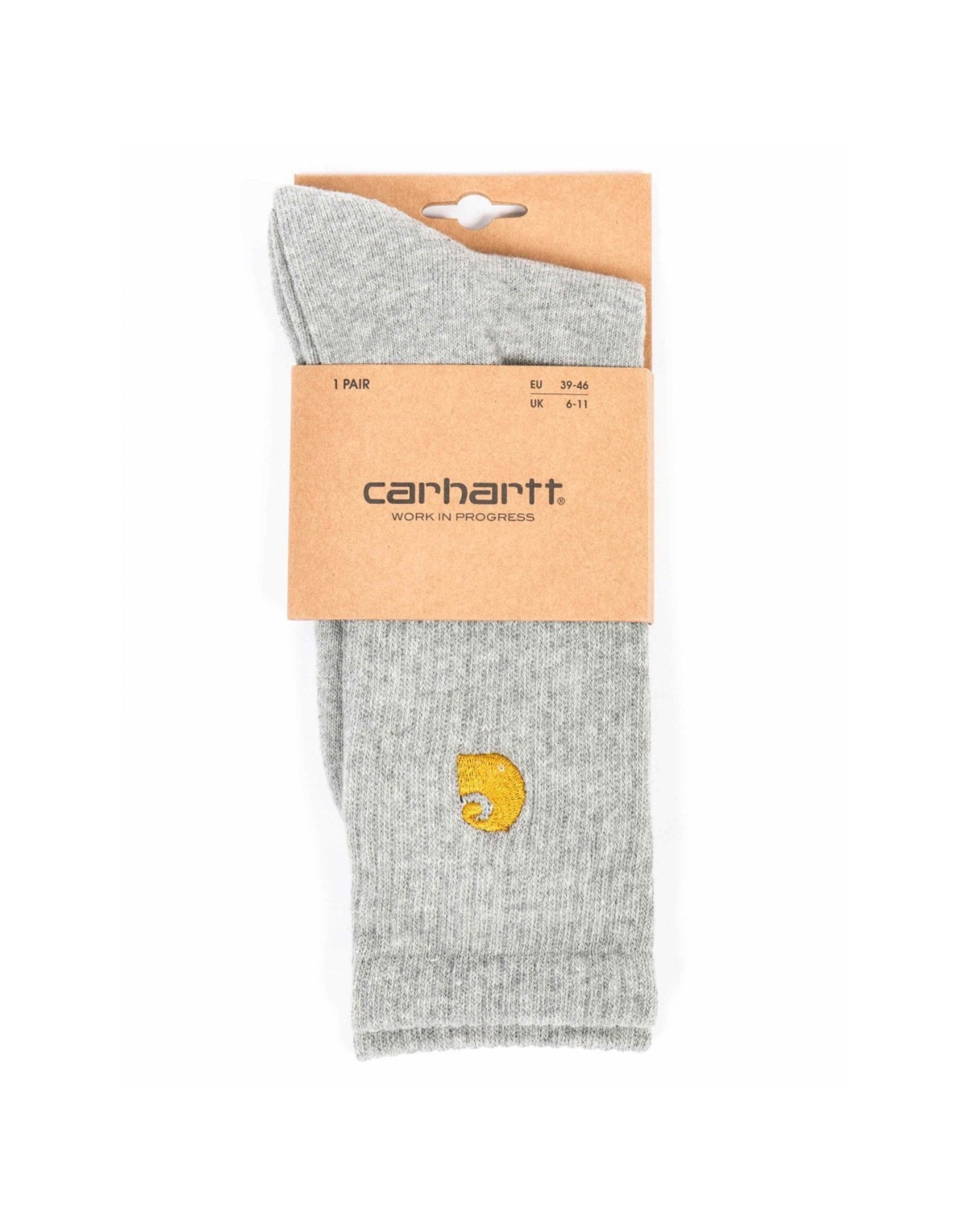 Chaussettes unisex i029421 00m xx chase gris heather CARHARTT WIP