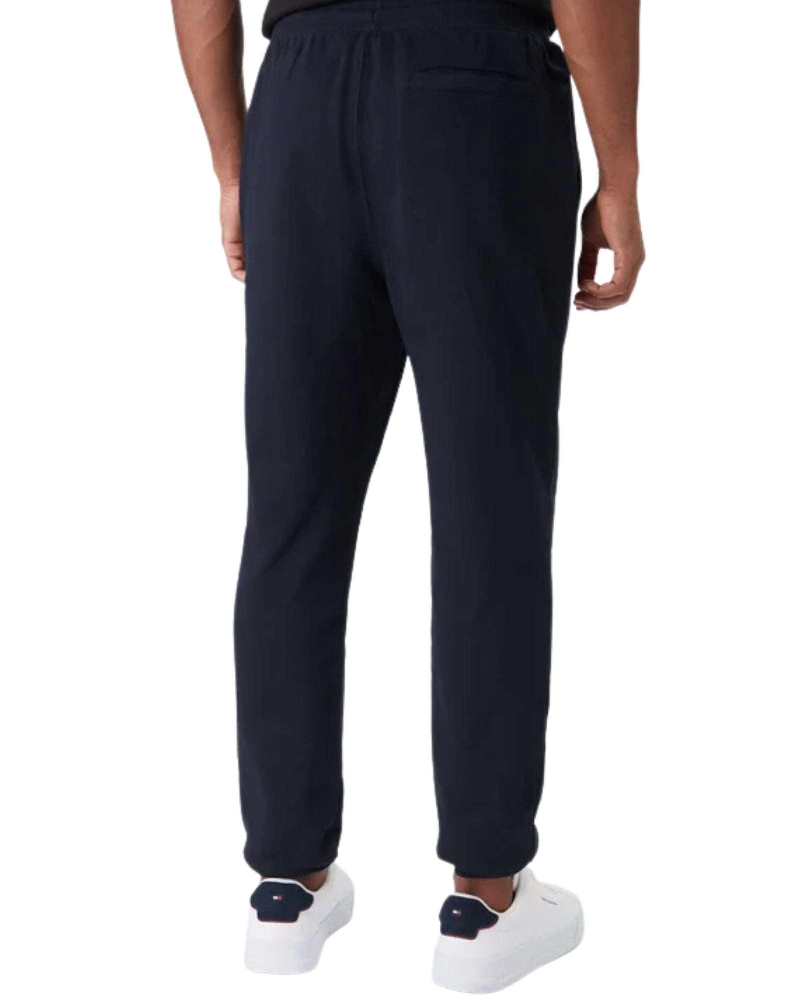 Tommy Hilfiger Men’s Essential Terry Sweatpants joggers with Embroidered Flag – Cotton – Blue - Desert Sky MW0MW37236 DW5