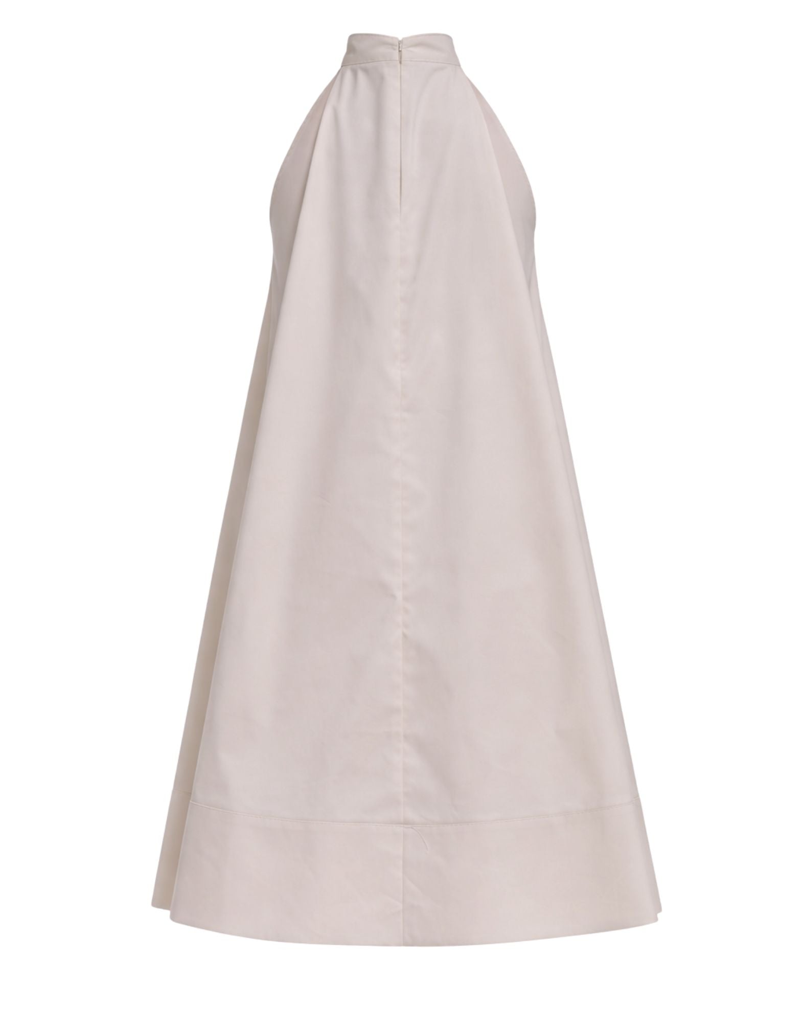 Abito scollatura americana Beige