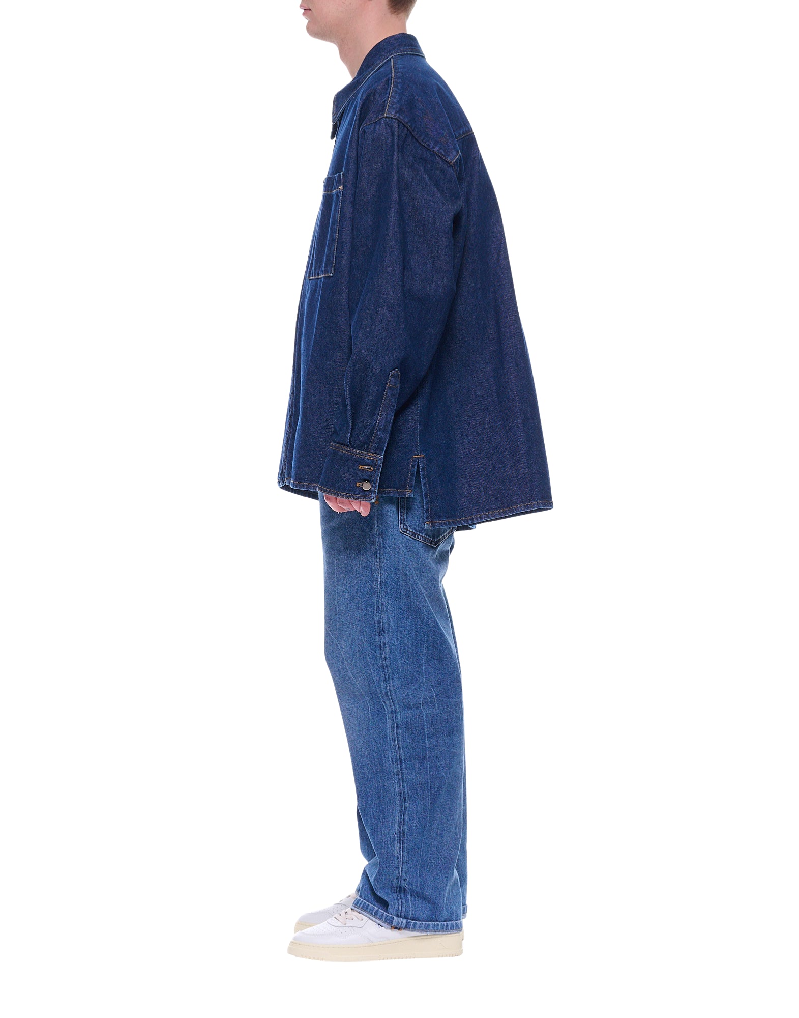 Desmore Men’s Dark Blue Denim Overshirt MC025LA01 OVERSHIRT DARK BLUE