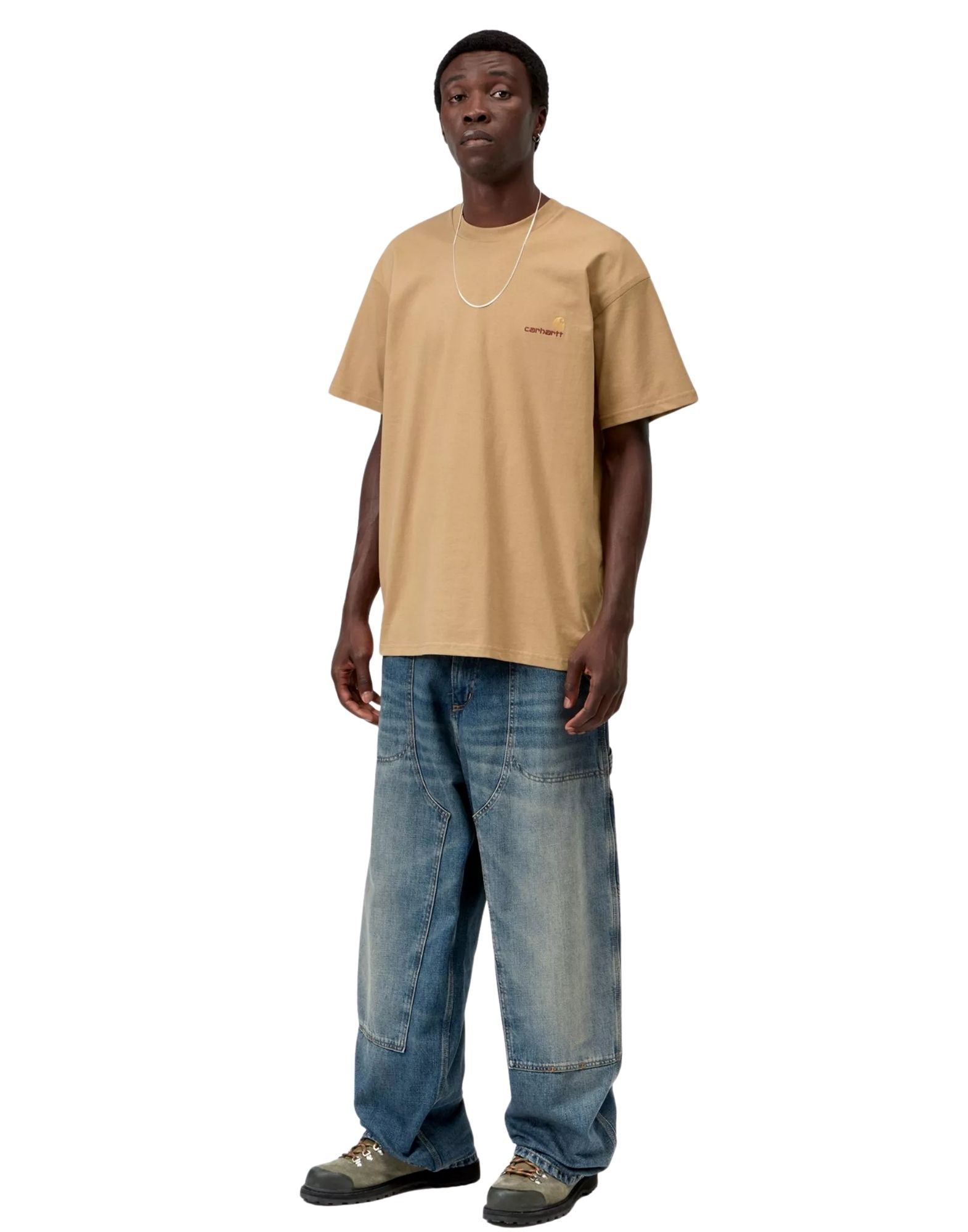 S/S American Script T-Shirt WIP Dusty H