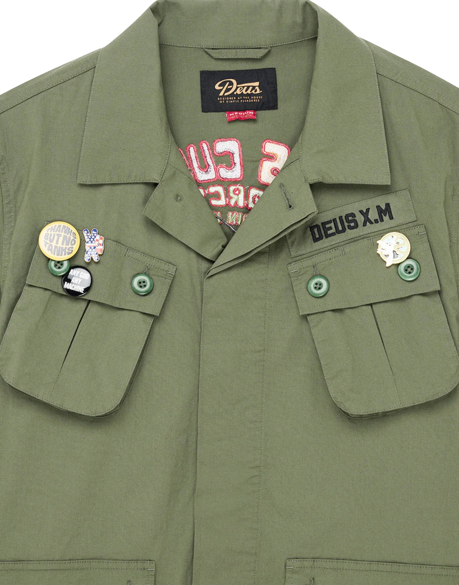 Deus Ex Machina Power Overshirt Pine Green Men’s D261MSH313 PINE GREEN