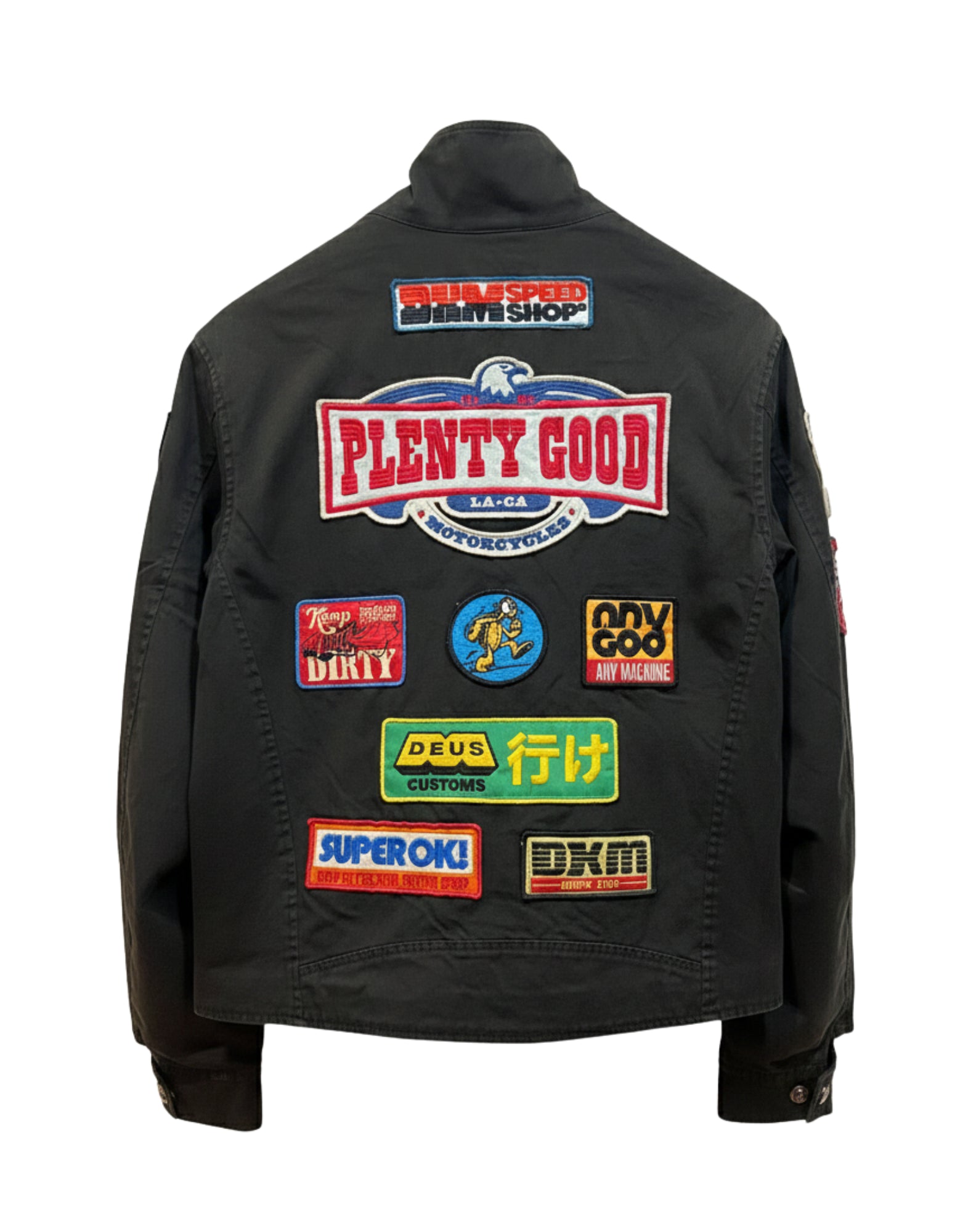 Deus Ex Machina Rainforests Jacket Men Cotton Patch Anthracite D261UJK711094100