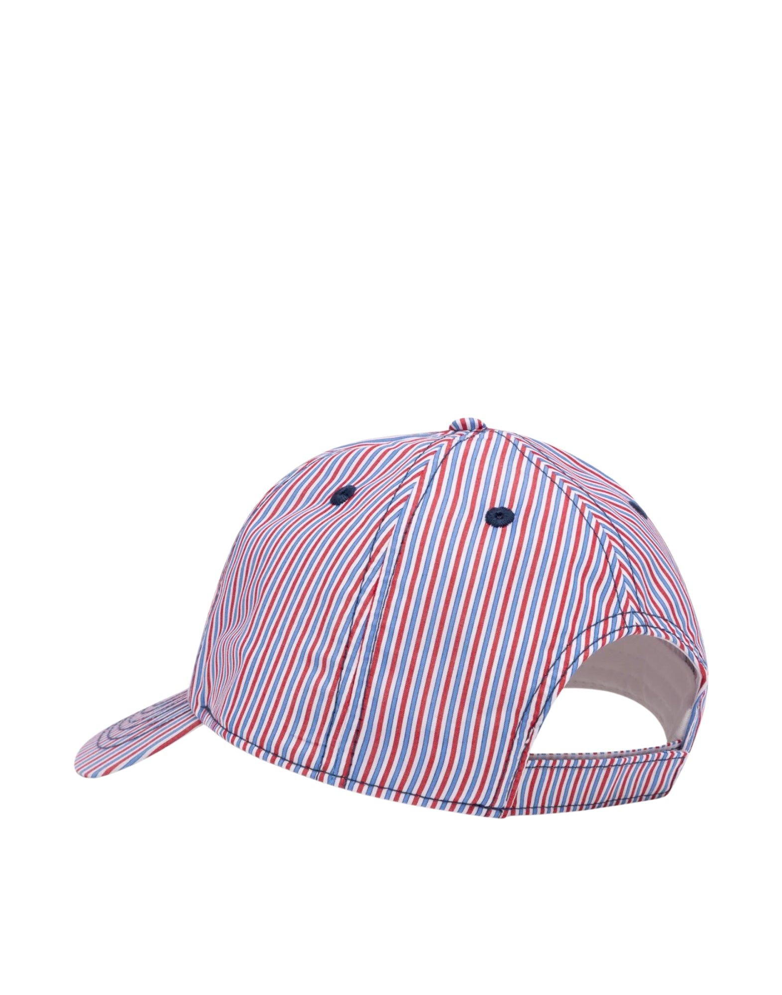 Autry Unisex Striped Cotton Baseball Cap Blue Red White ACPU 075T CAPS MAIN