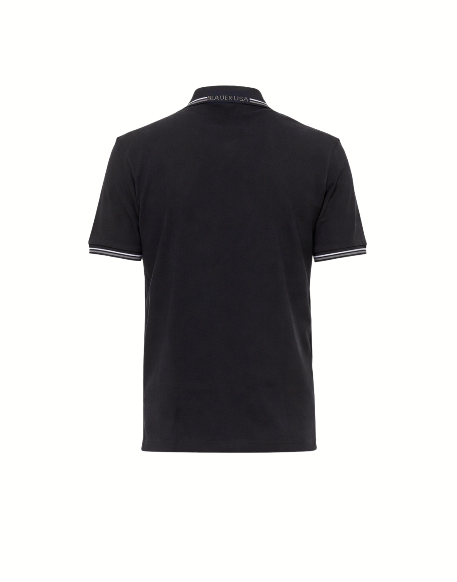Blauer Polo en coton Agassis avec liseré contrasté – Noir Homme 26SBLUT02293-006801 999