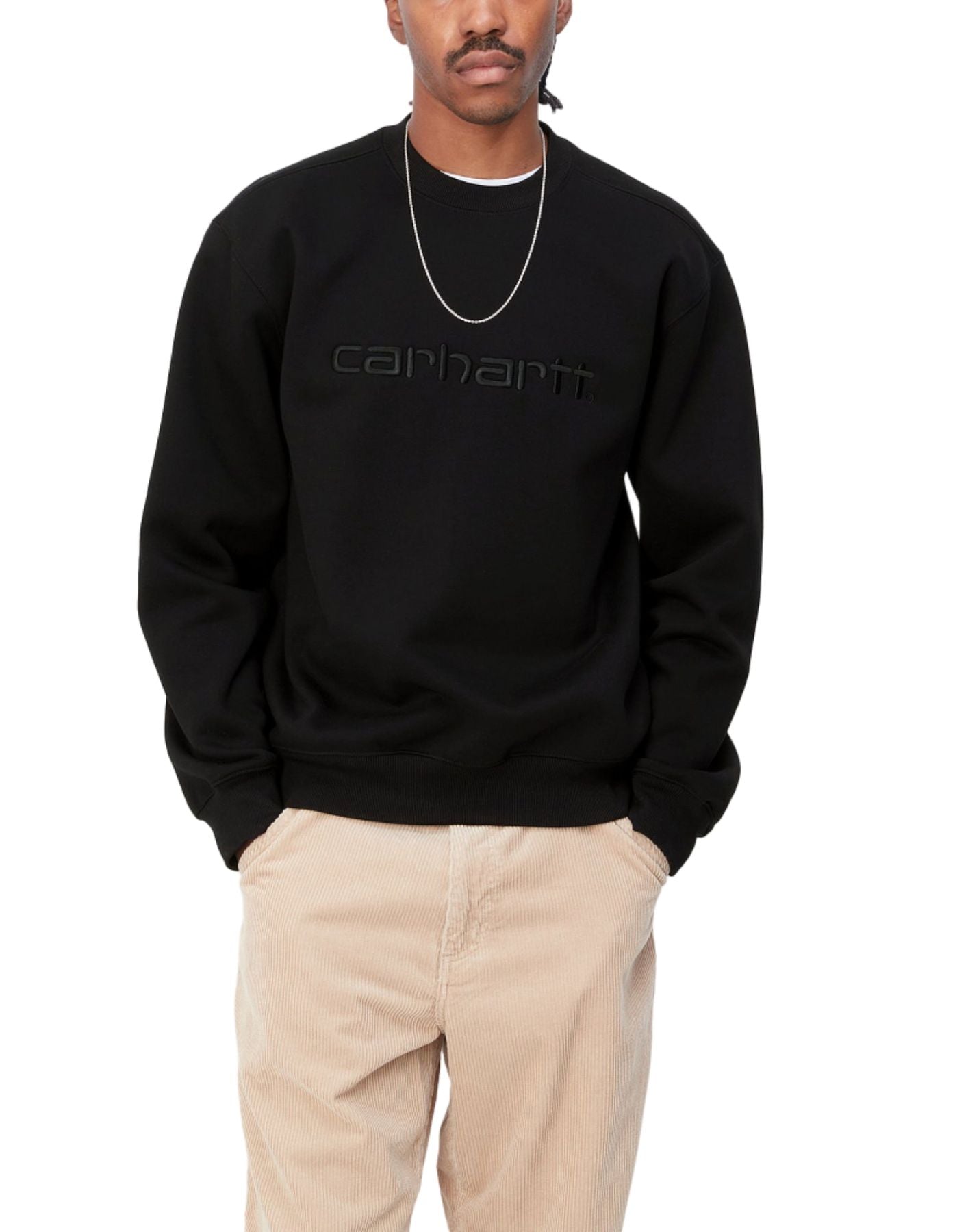 Sudadera hombre I030546 00E SWEAT BLACK CARHARTT WIP