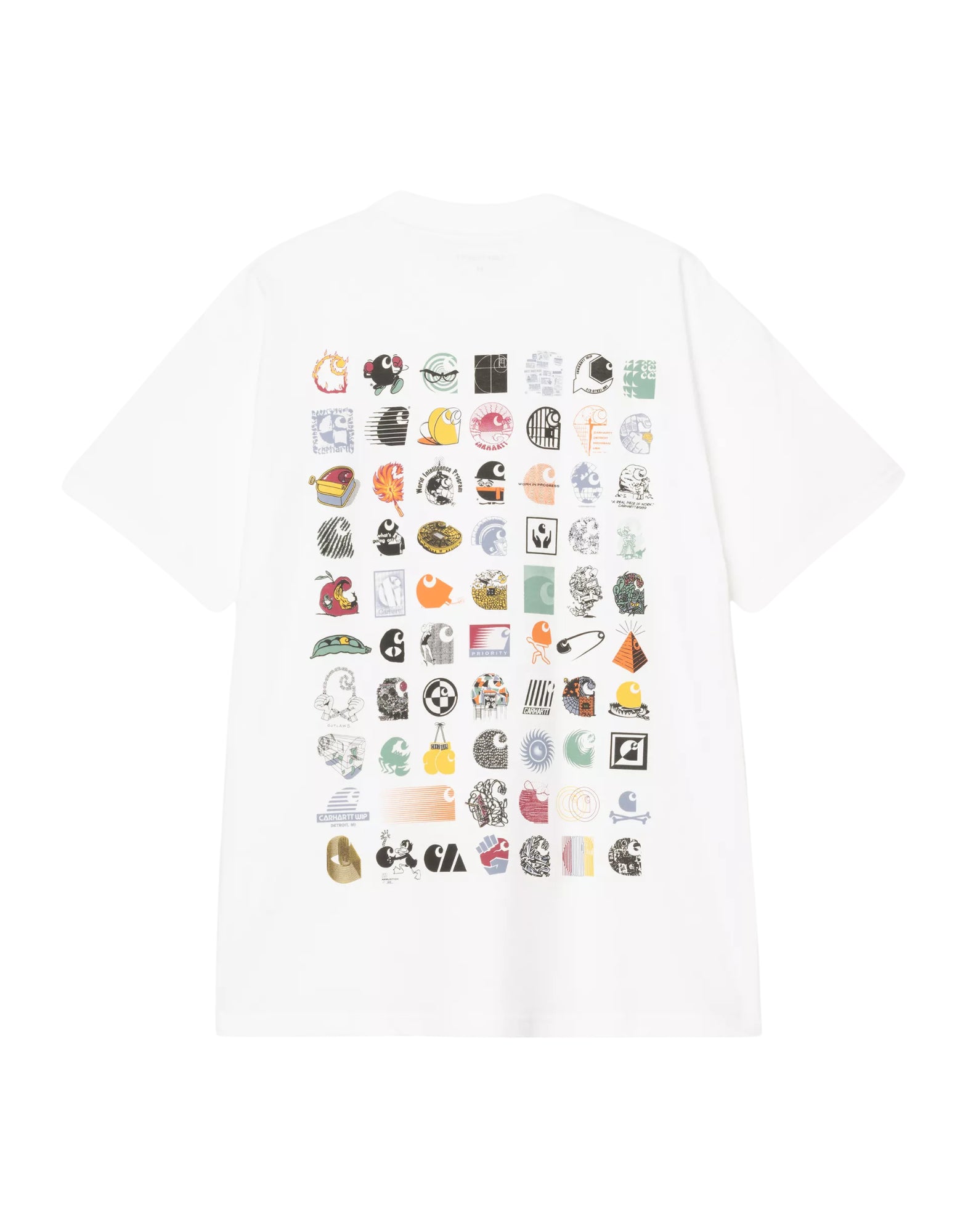 I035439 02xx White Logo T -Shirt -T -Shirt E Polo - CARHARTT WIP