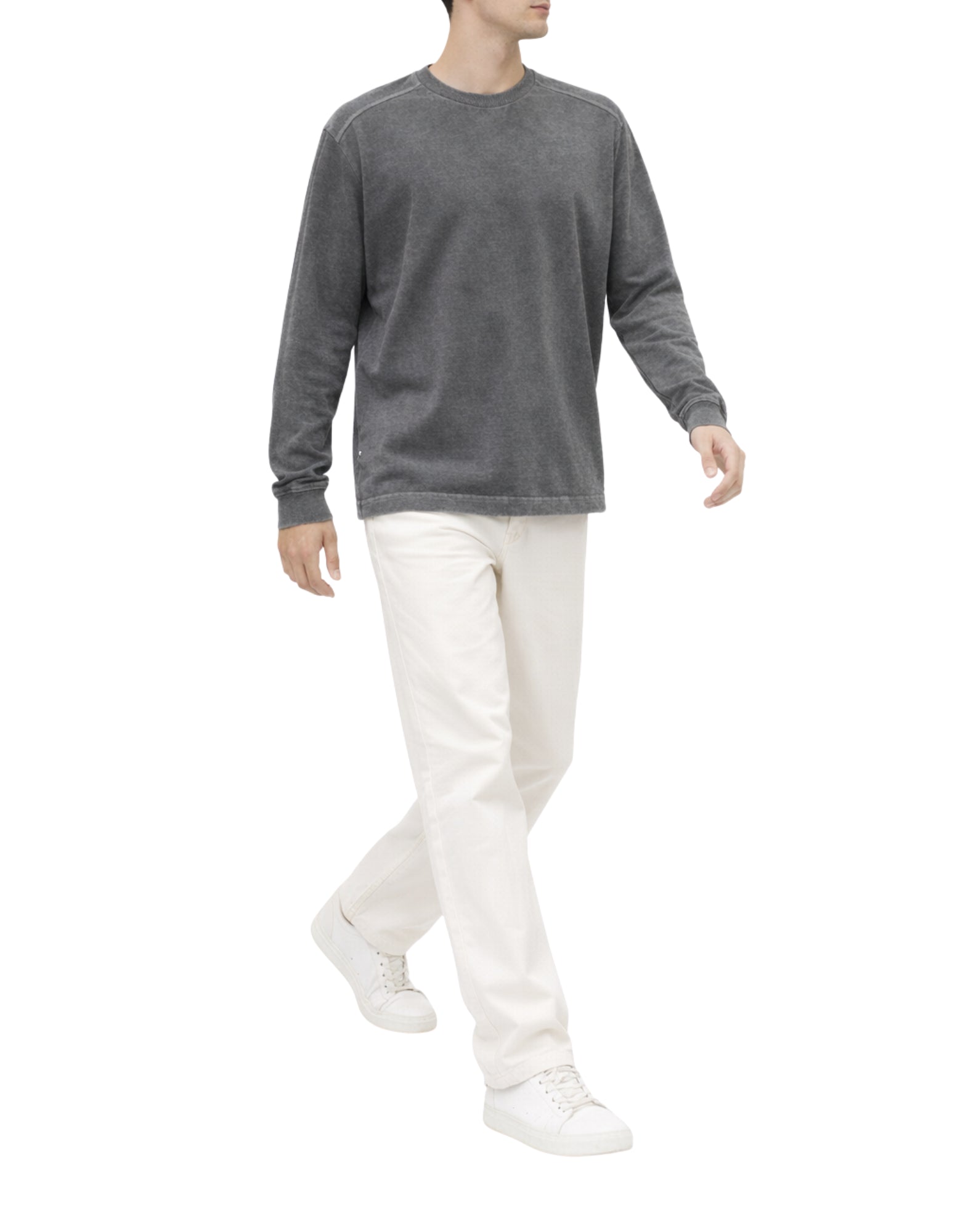 임기. 브래드 티셔츠 현무암 긴 소매 레귤러핏 헤비웨이트 저지 티셔츠 BASALT