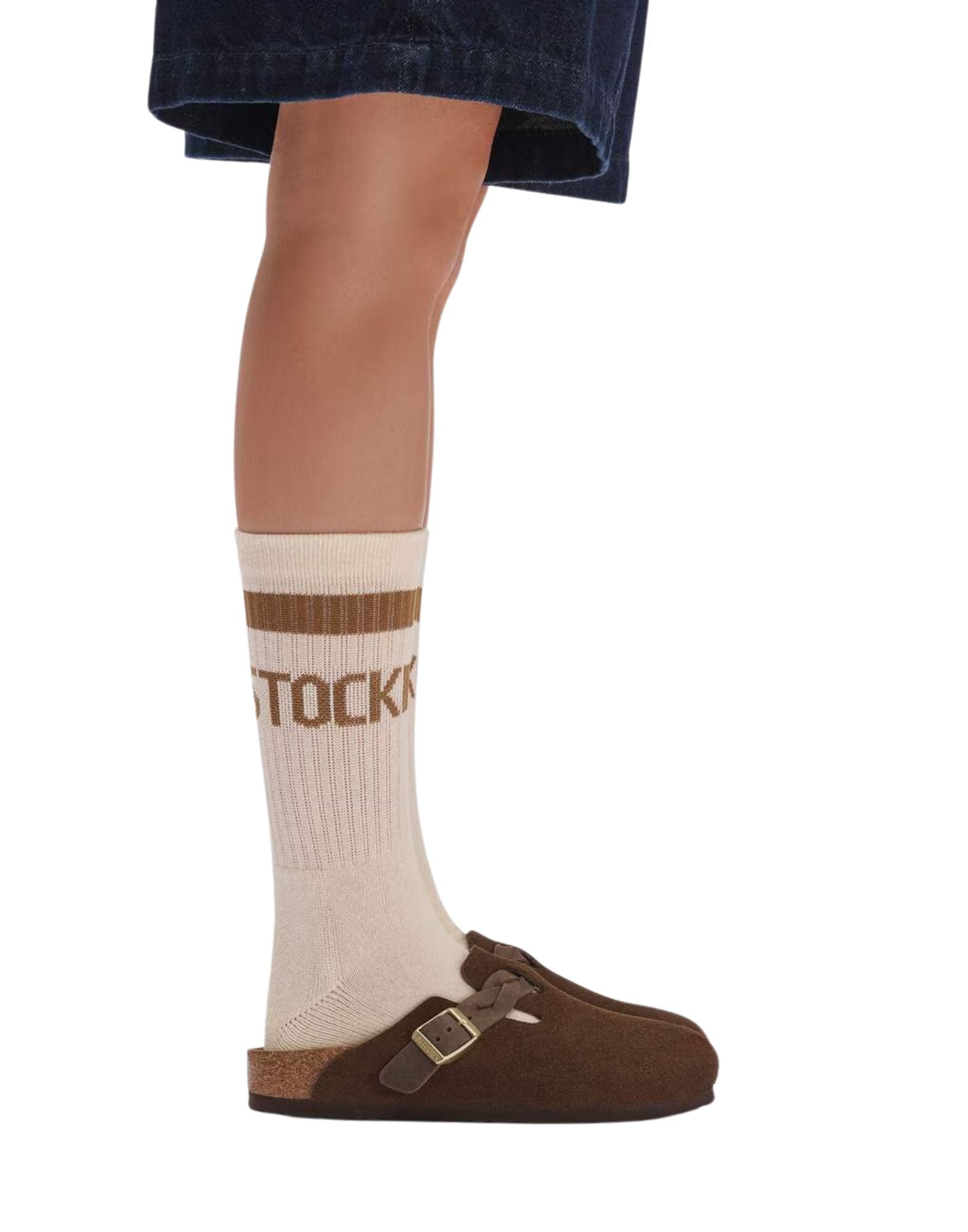Zueco Birkenstock Boston de piel de ante trenzado en Carafe 1031716 CARAFE BOSTON BRAIDED