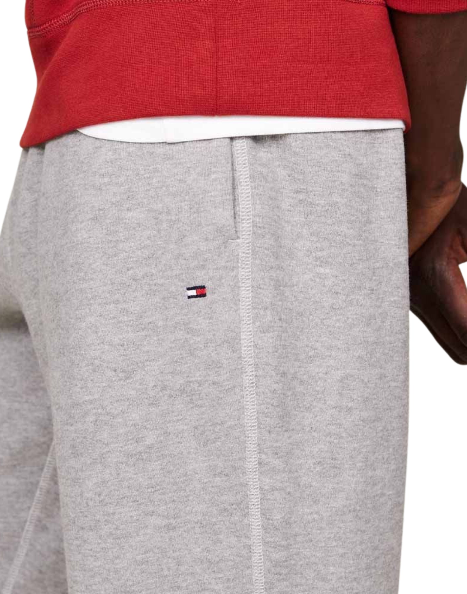 37231 P91 GRAUE FLEECEHOSE - Pantaloni - TOMMY HILFIGER