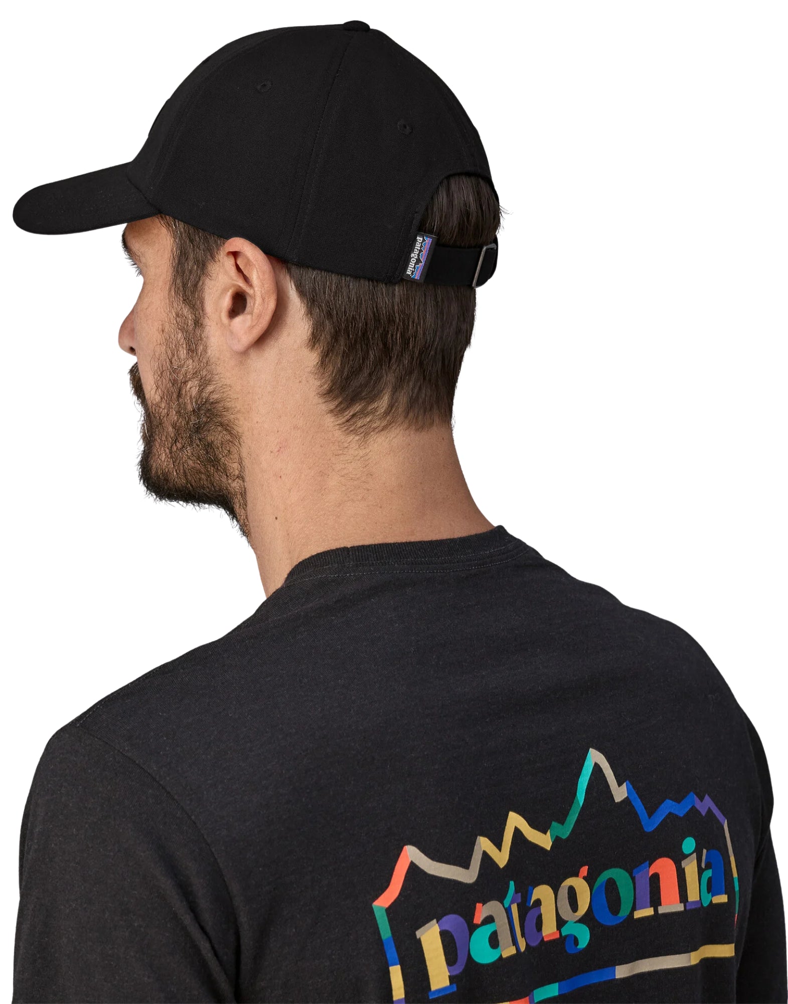 Patagonia P-6 Label Trad Cap Organic Cotton Black Unisex 38296 BLK