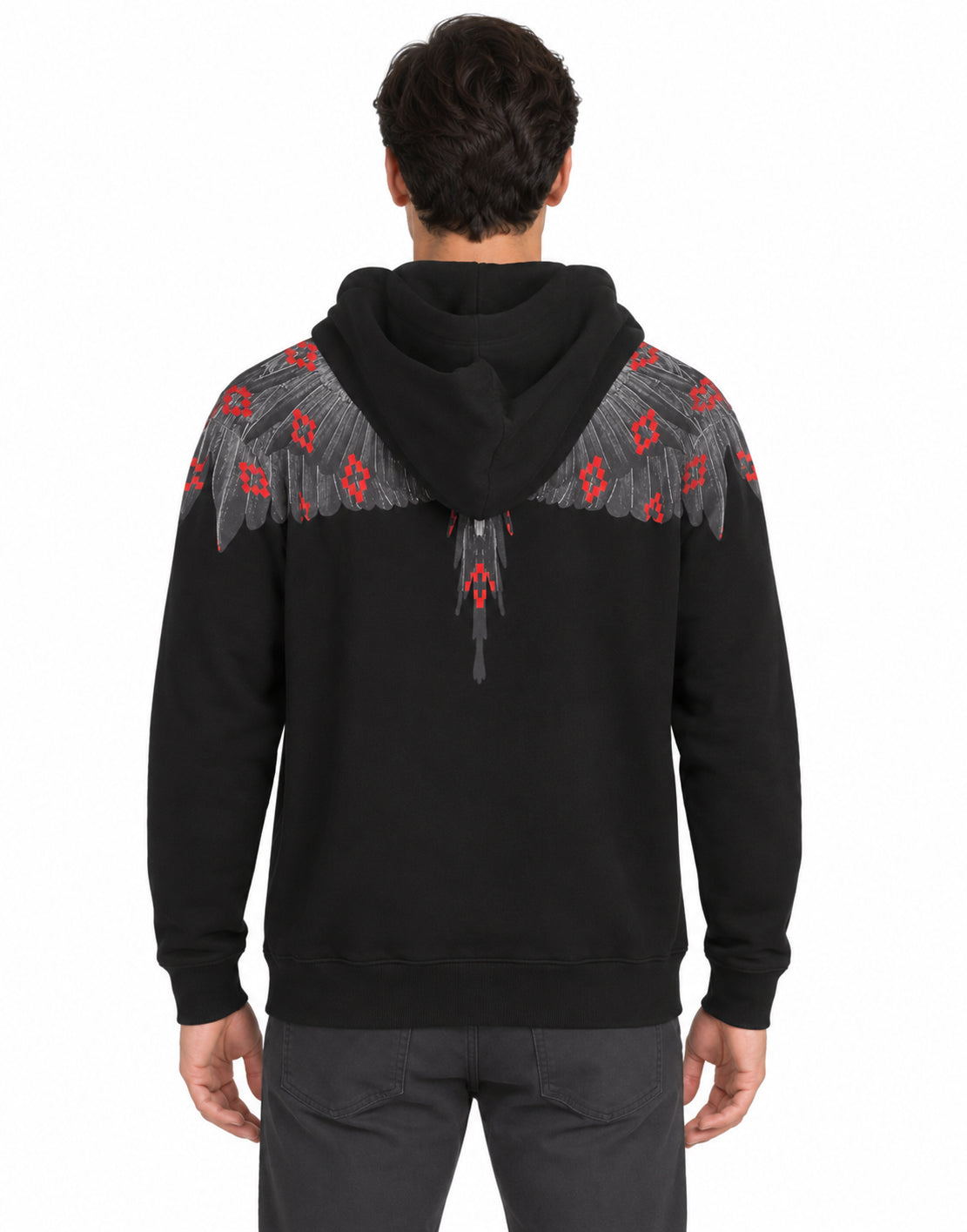 Hoodie Man Black - Logo bird
