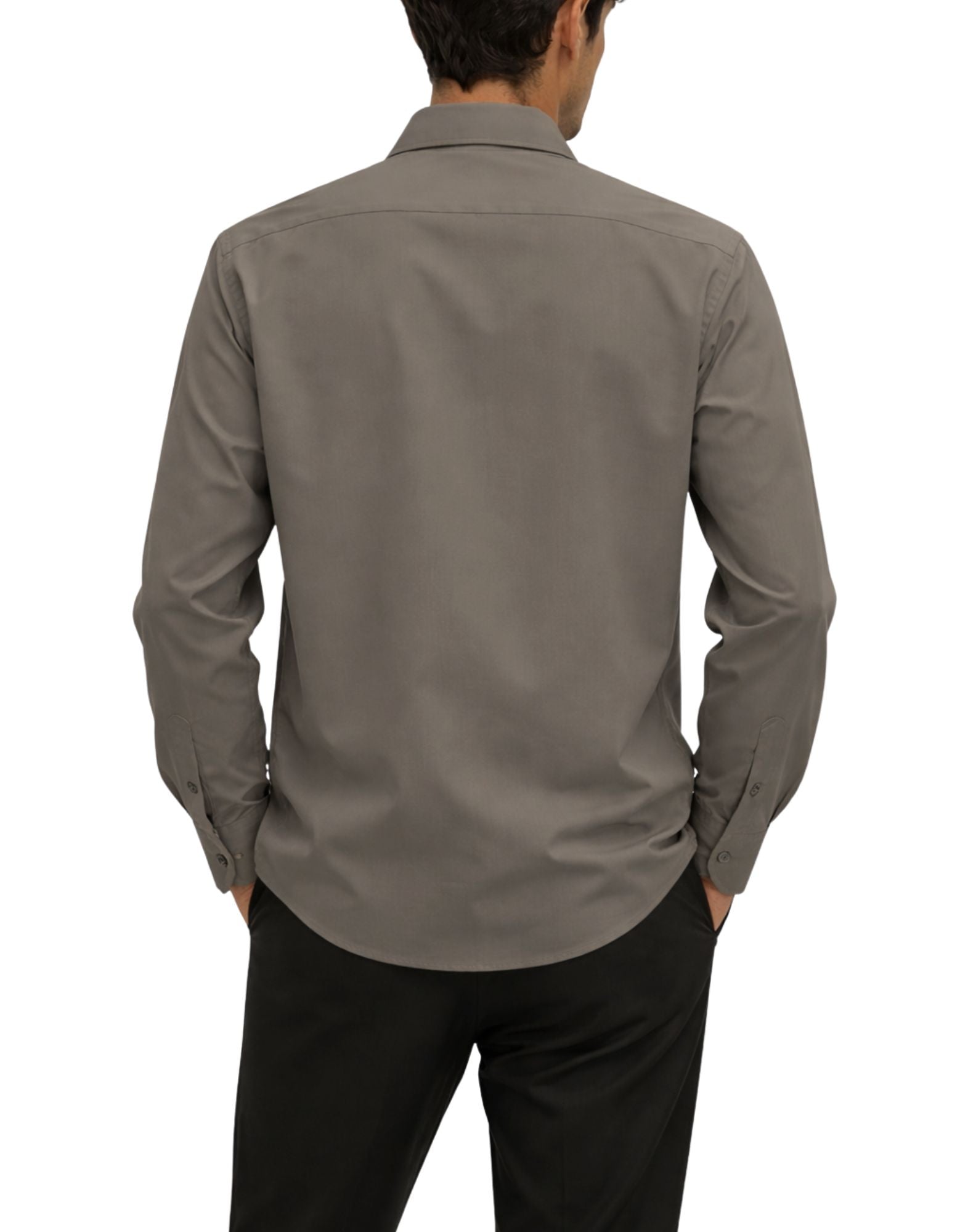 Unity Hyron NY men’s technical shirt in taupe ST-HYRON NY TAUPE