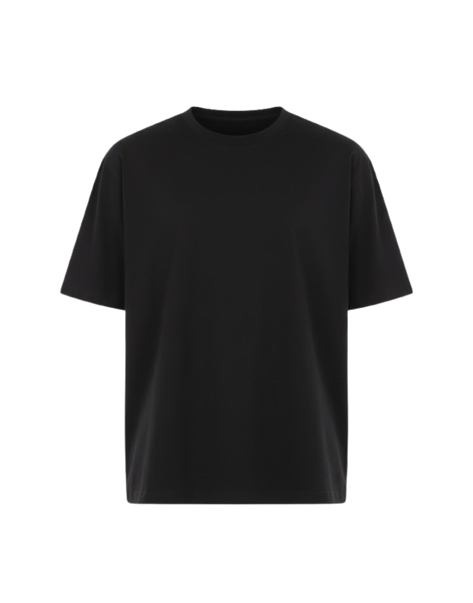 Paolo Pecora Herren-T-Shirt aus schwarzem Baumwolljersey F041-4045-9000 SCHWARZES T-SHIRT