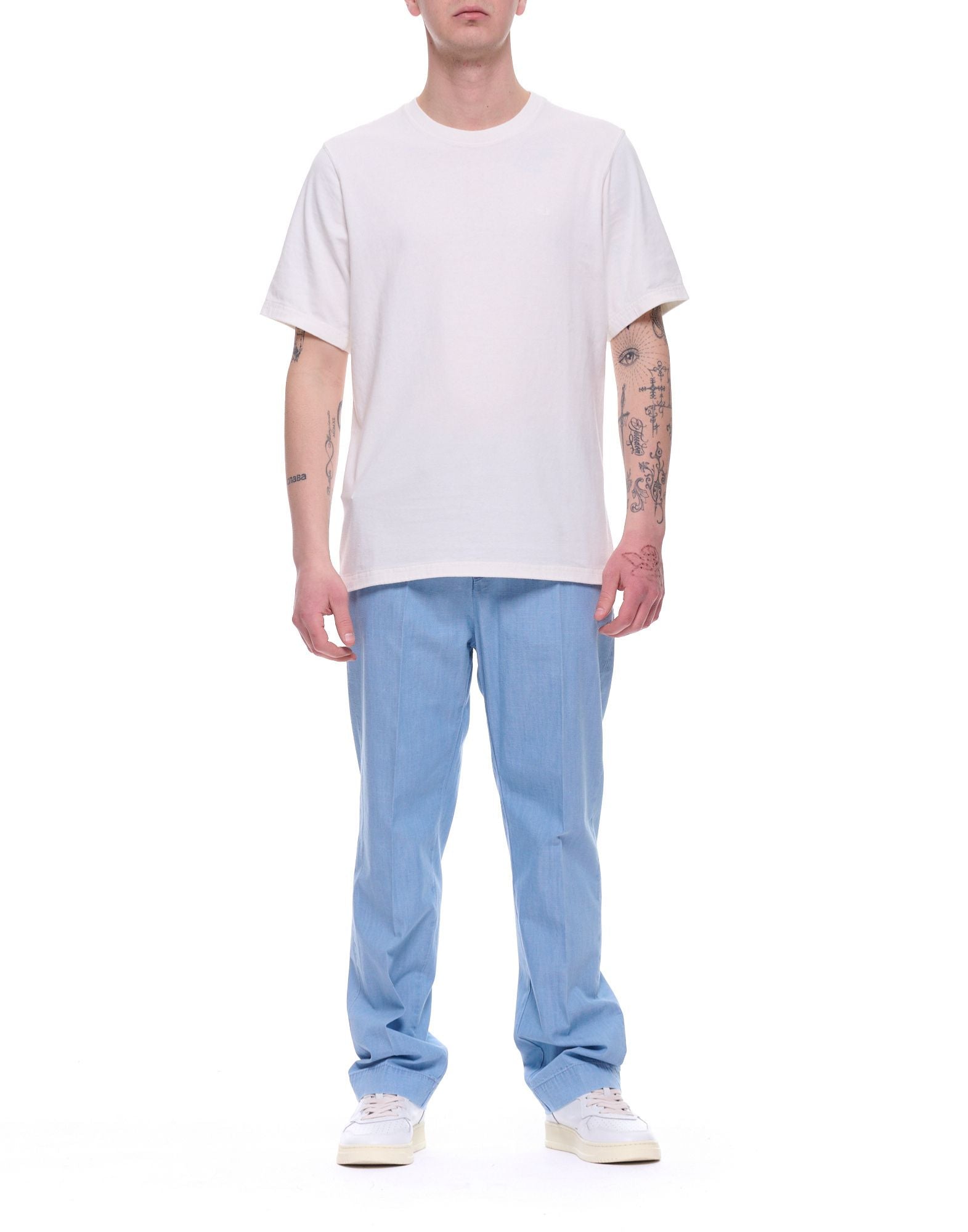 Nordic Denim Men’s The One Cotton T-Shirt White Regular Fit Crew Neck 25-85-999 WHITE