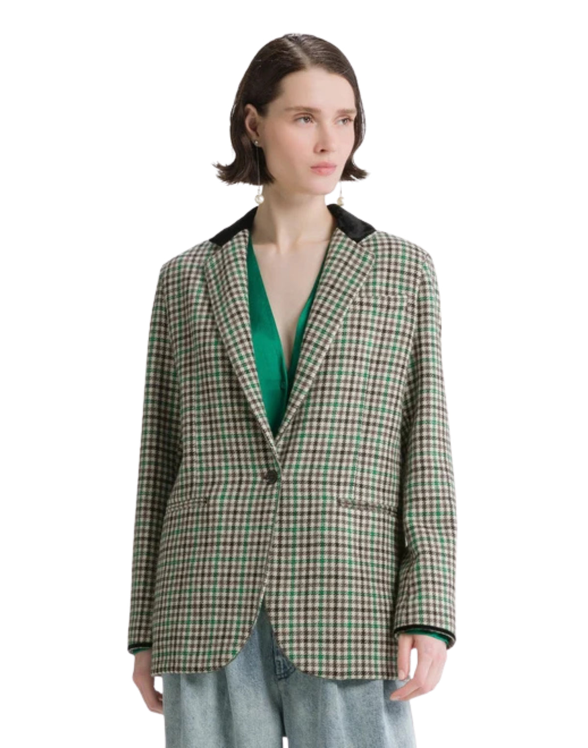 My British Check Blazer Royal