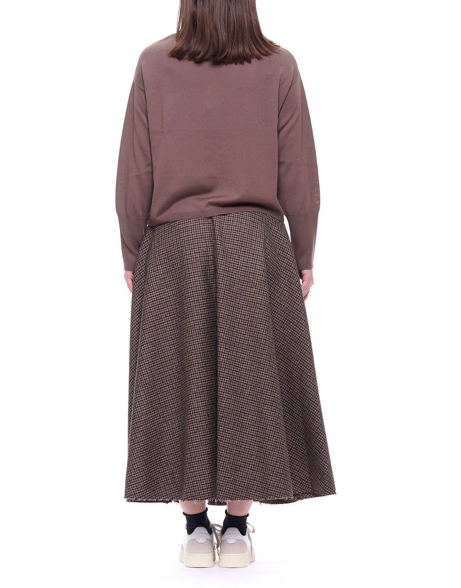 D3208 677 BROWN SWEATER - Maglieria - ARAGONA