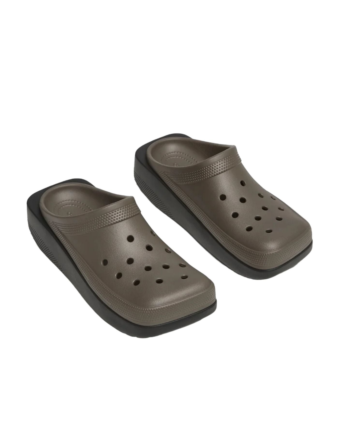 Sandal woman BLUNT TOE BLOCKED CROCS