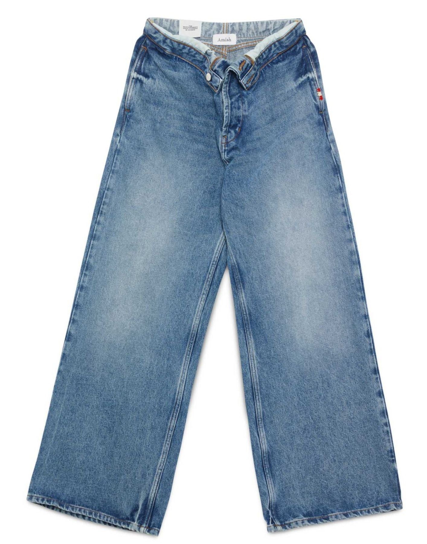 Jeans woman AMD113D4352237 C0999 ROLL UP NEW STONE Amish