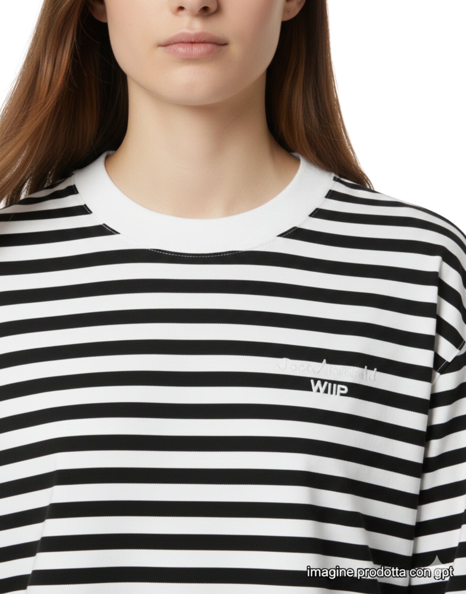 Carhartt WIP Ezrat Long Sleeve Stripe T-Shirt Black Wax Women’s I036345 3KRXX