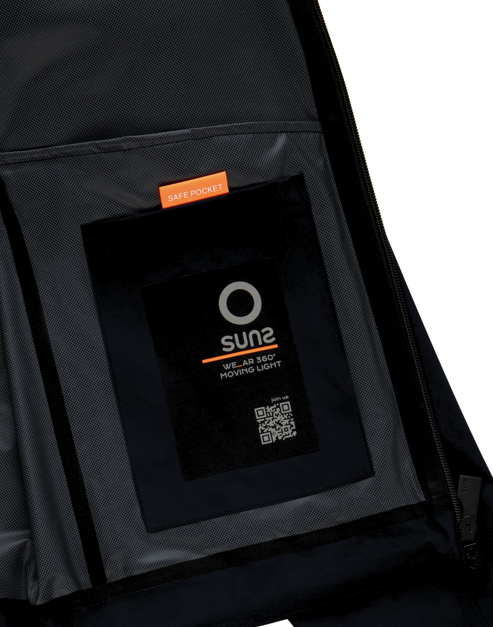 SUNS Kleid Tek Men’s Windbreaker Jacket in Waterproof Breathable Tech Nylon – Black GBS61012U BLACK