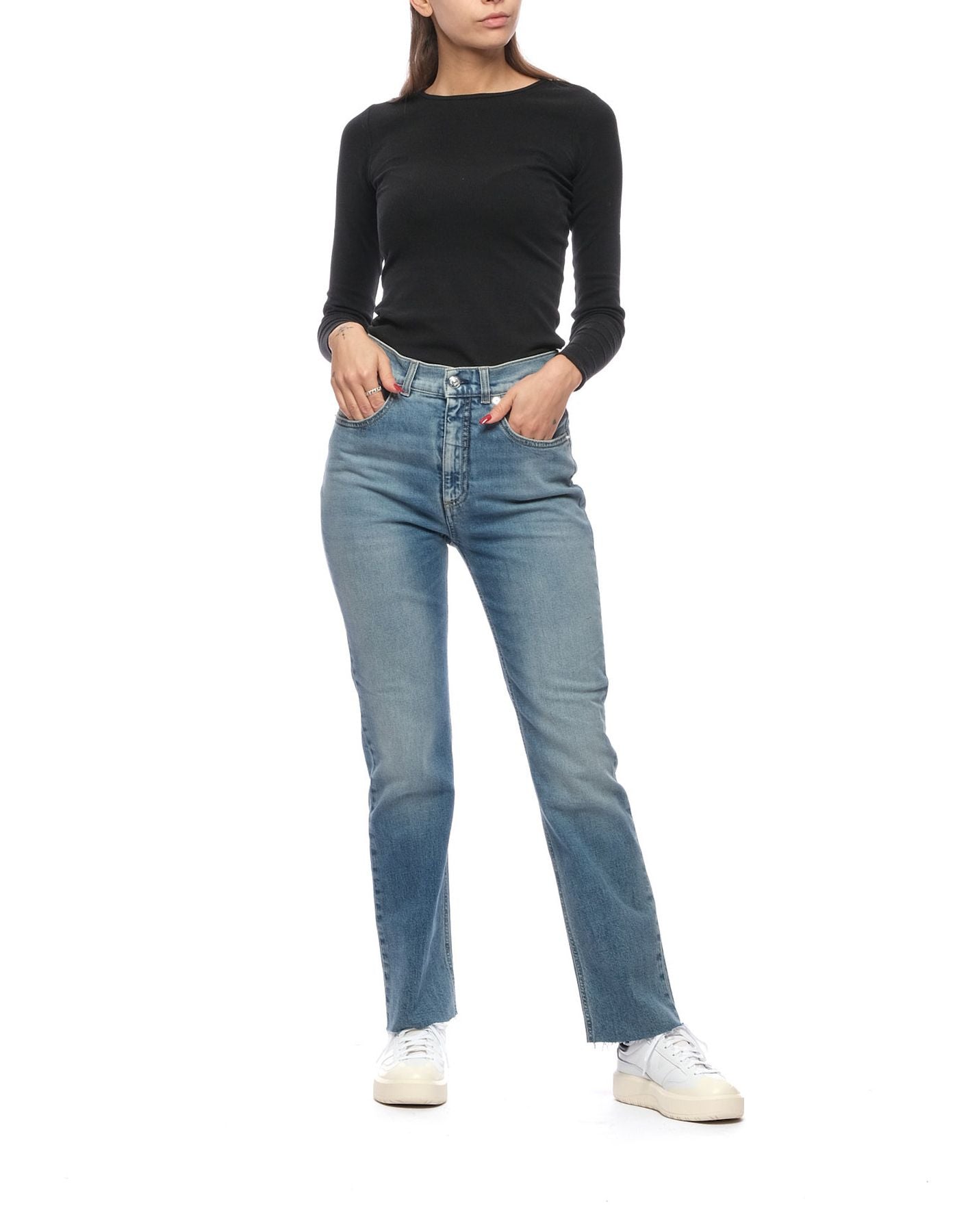 Jeans Frau PEABE01 0056 NINE:INTHE:MORNING