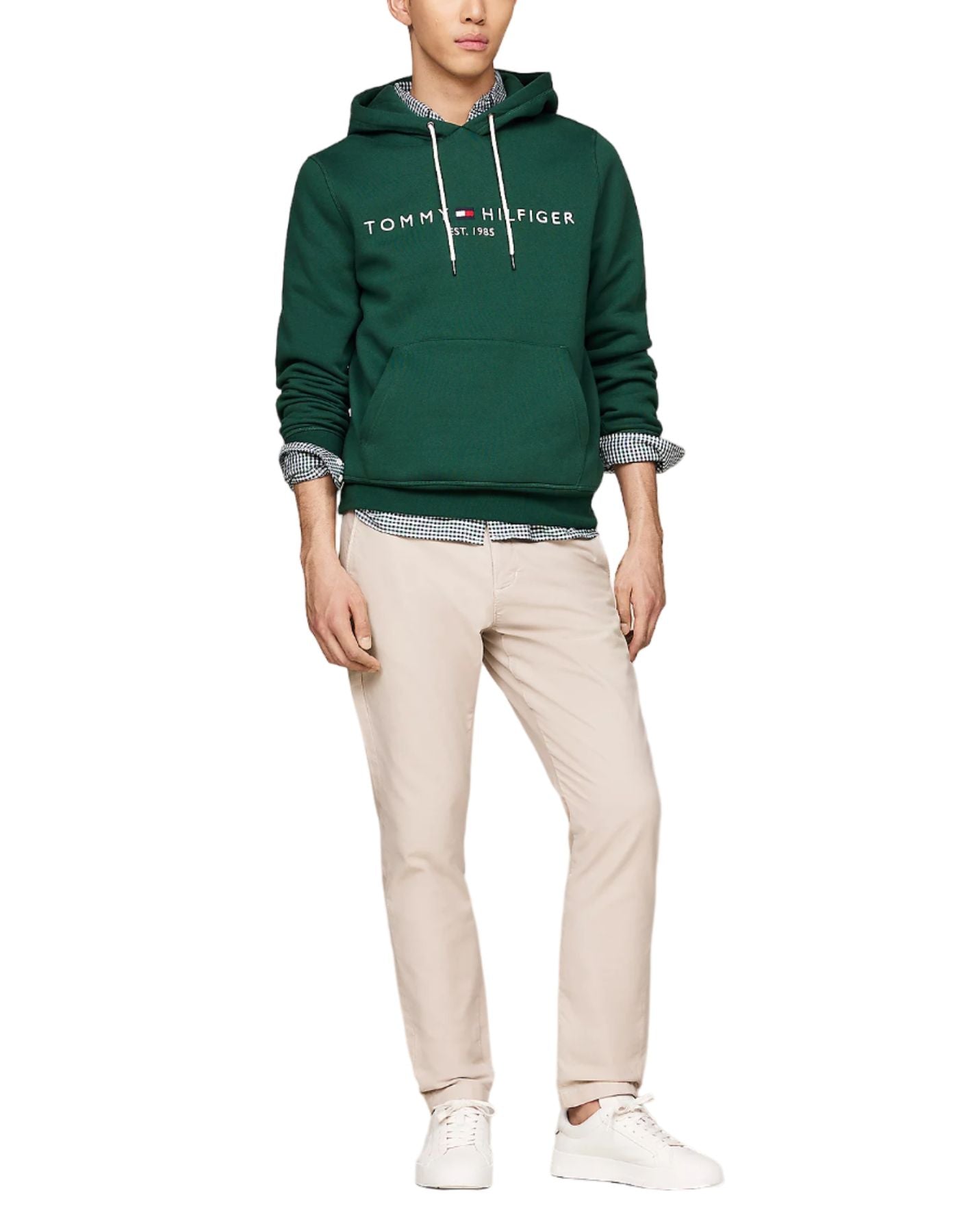 Felpa con cappuccio uomo MW0MW11599 L6K TOMMY HILFIGER