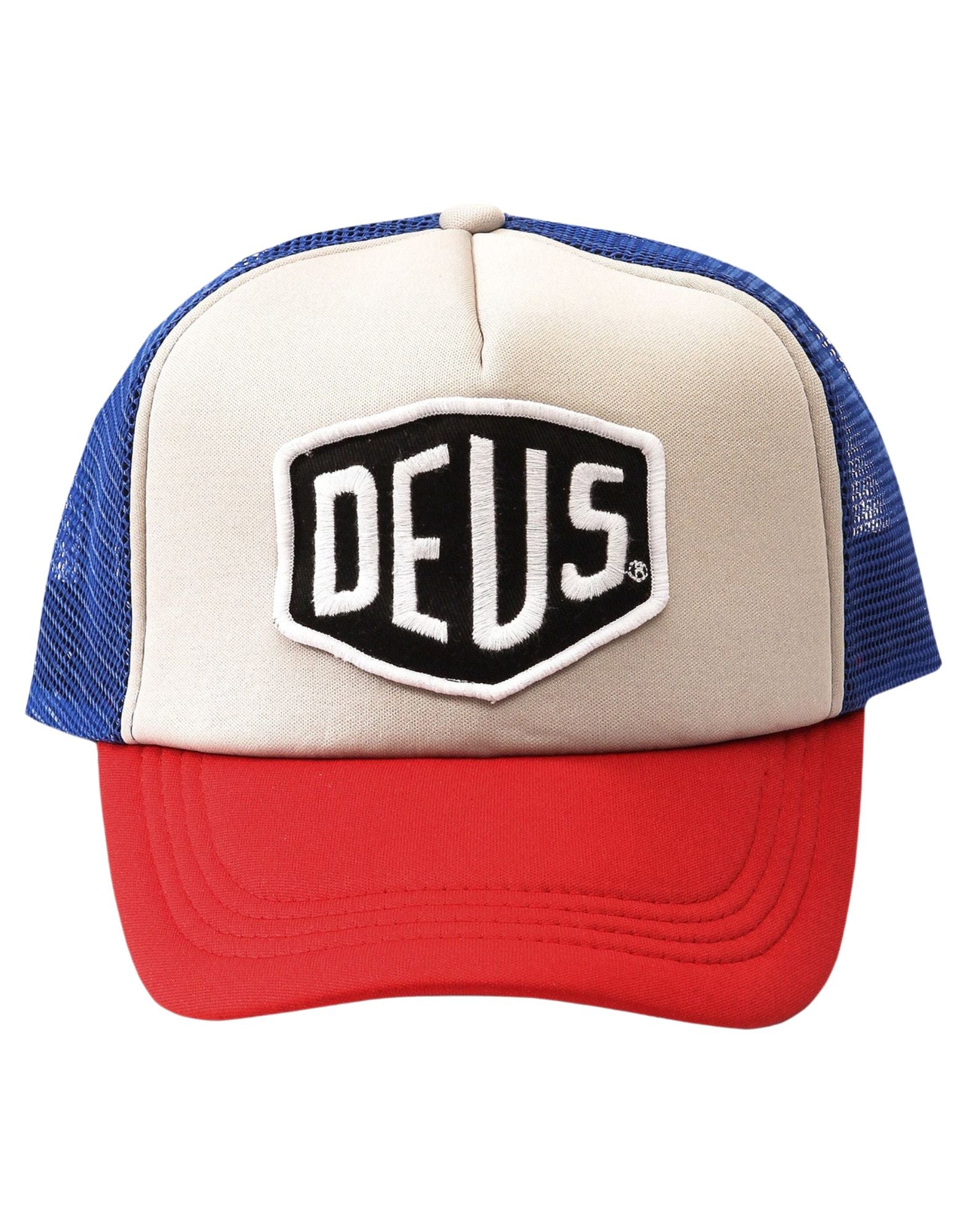 Deus Ex Machina Baylands Trucker Cap Mesh Blue Red Unisex D261MHA190060 BLU-RED