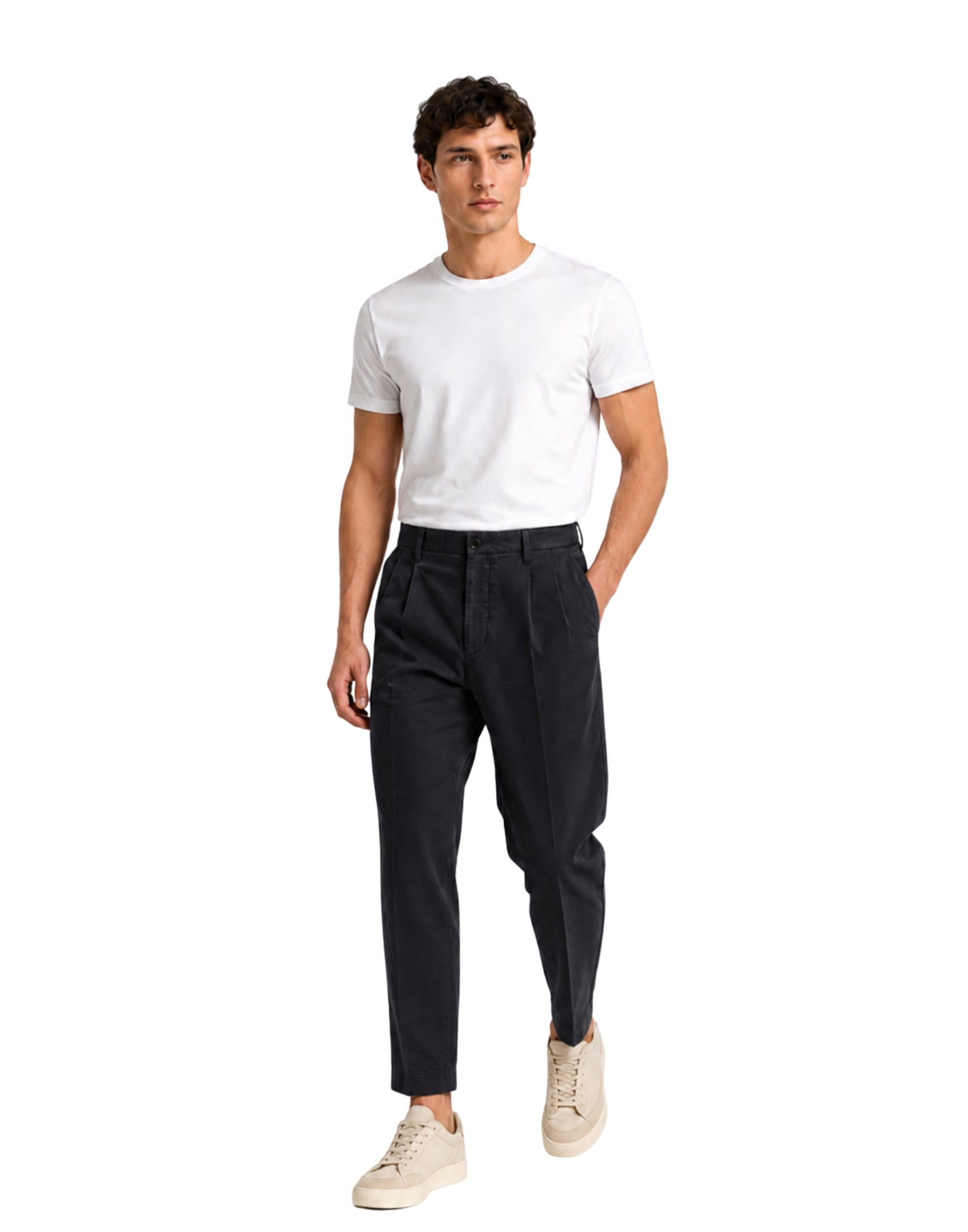 Fold 2 chino pence man Nero Squad