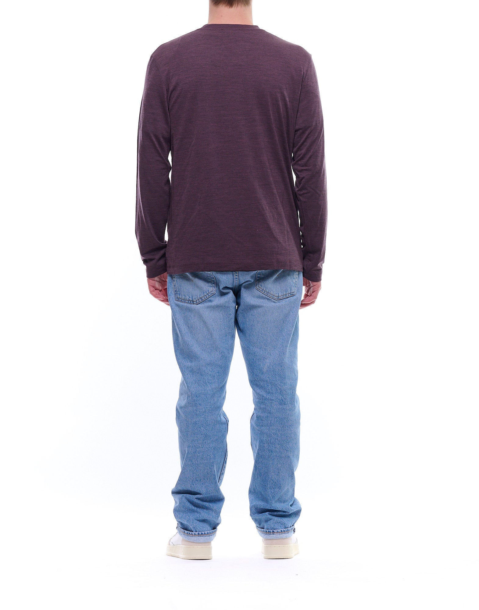 AUT-25 095PURPLE WOOL T-SHRT - T-Shirt e Polo - Albeni 1905