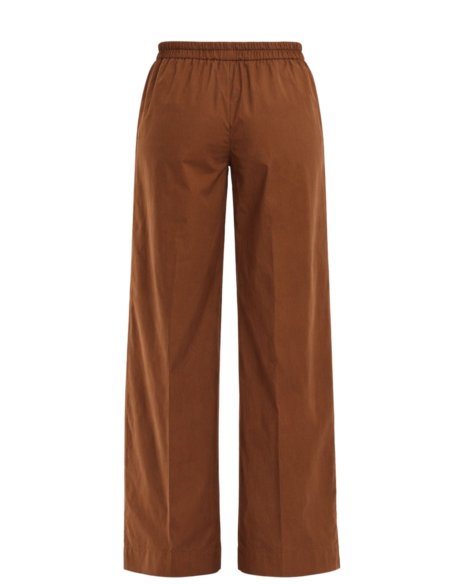 forte_forte Women’s Choccolate Brown Cotton My Pants 14834 MY PANTS CHOCOLATE