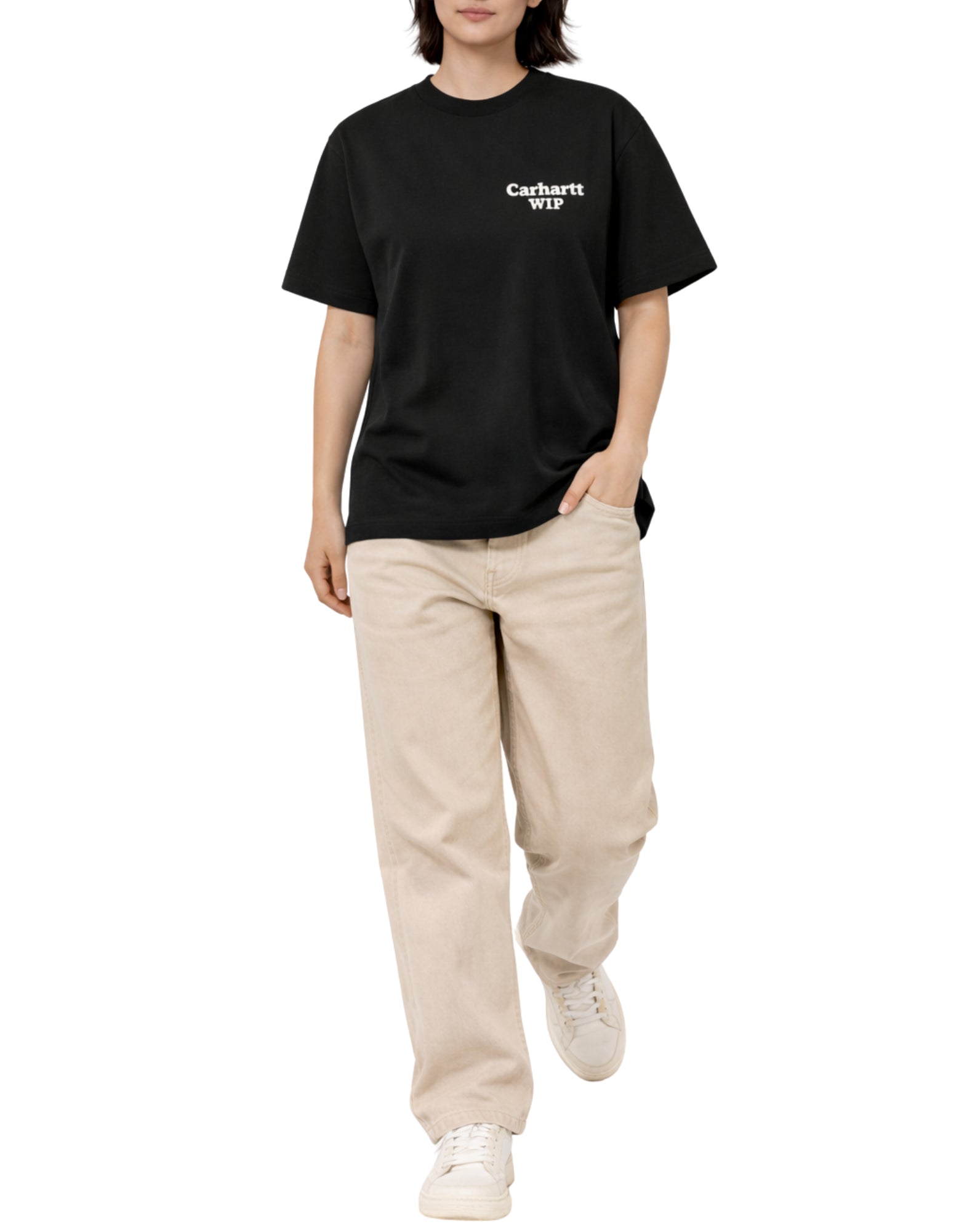 Carhartt WIP W' S/S Spoiled T-Shirt Organic Cotton Black Women’s I036389 89XX