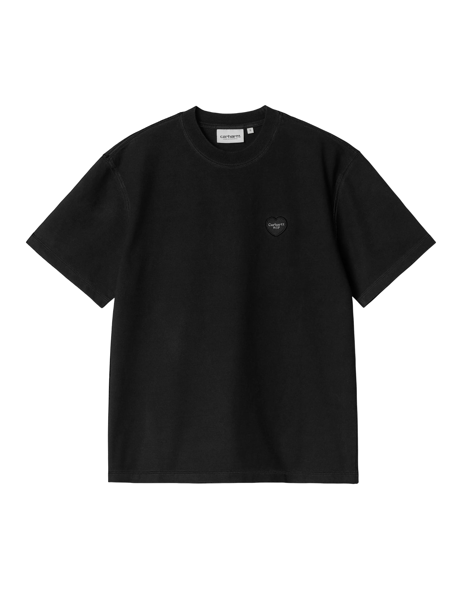 T-shirt woman I034648 89GD INGO BLACK GARMENT DYED CARHARTT WIP