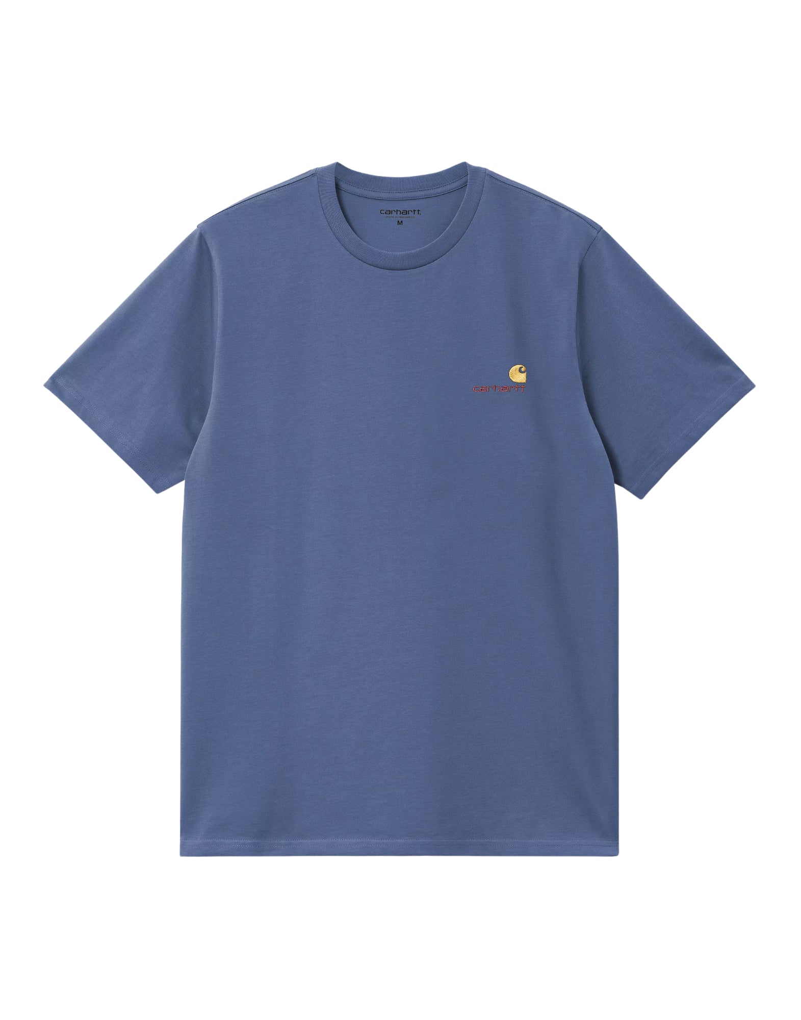 Camiseta Man I029956 976xx Script americano Blue Iris CARHARTT WIP