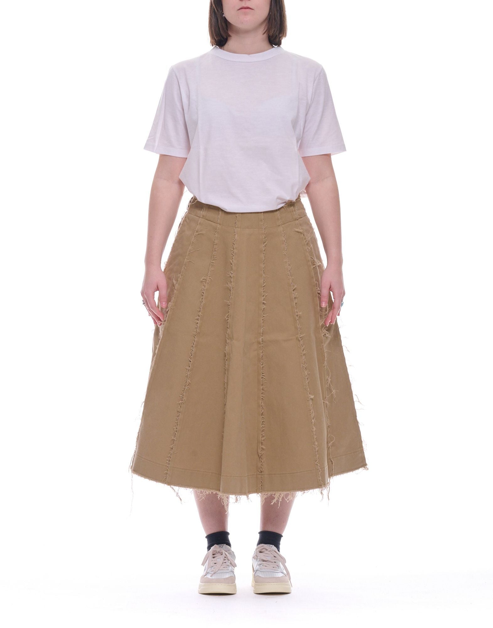 Nine In The Morning Dia Lång kjol Damtrupp Beige DDI01SQ A13 BEIGE