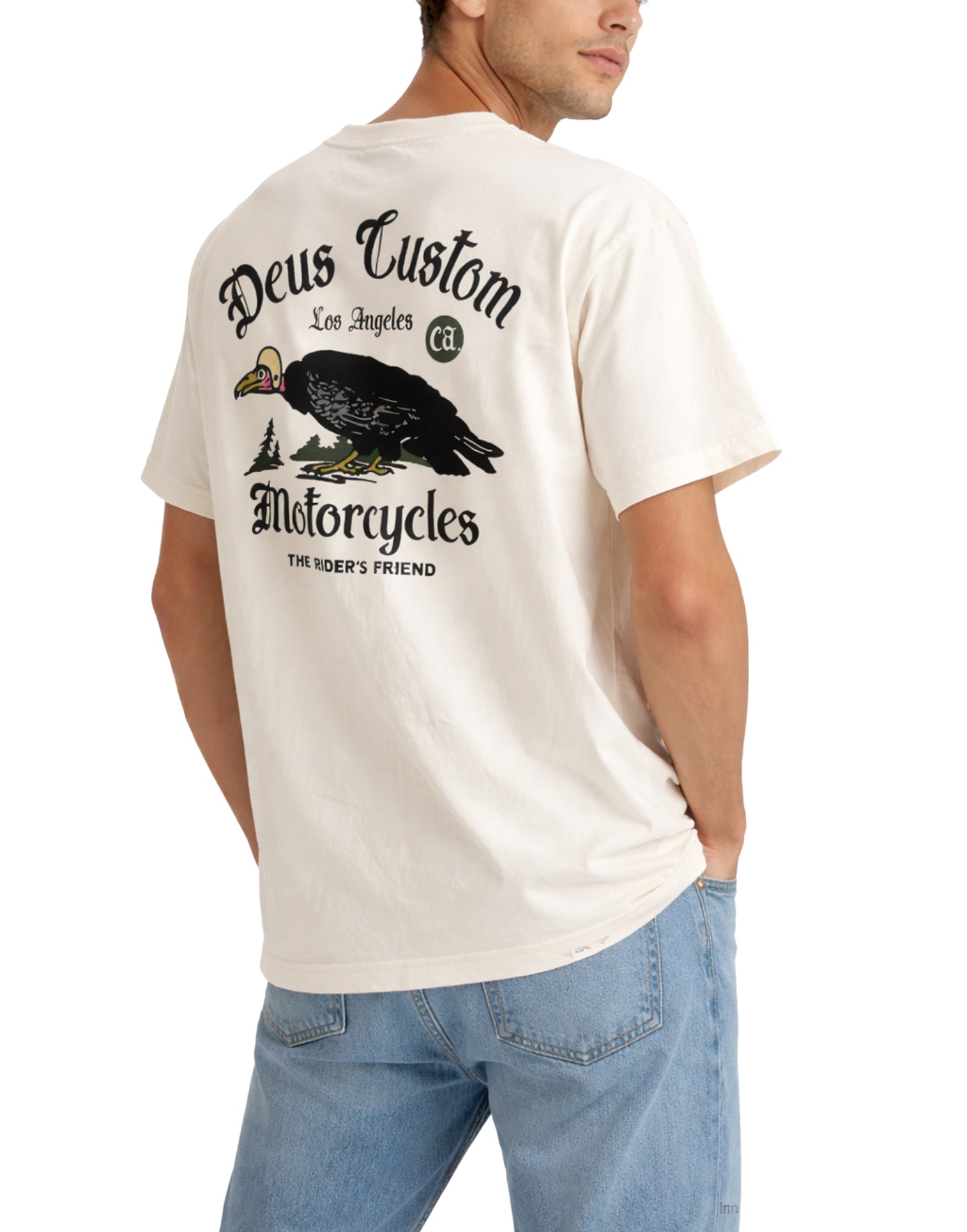 Deus Ex Machina Beep-Beep Cotton T-Shirt Dirty White Men’s D261MTS323012090