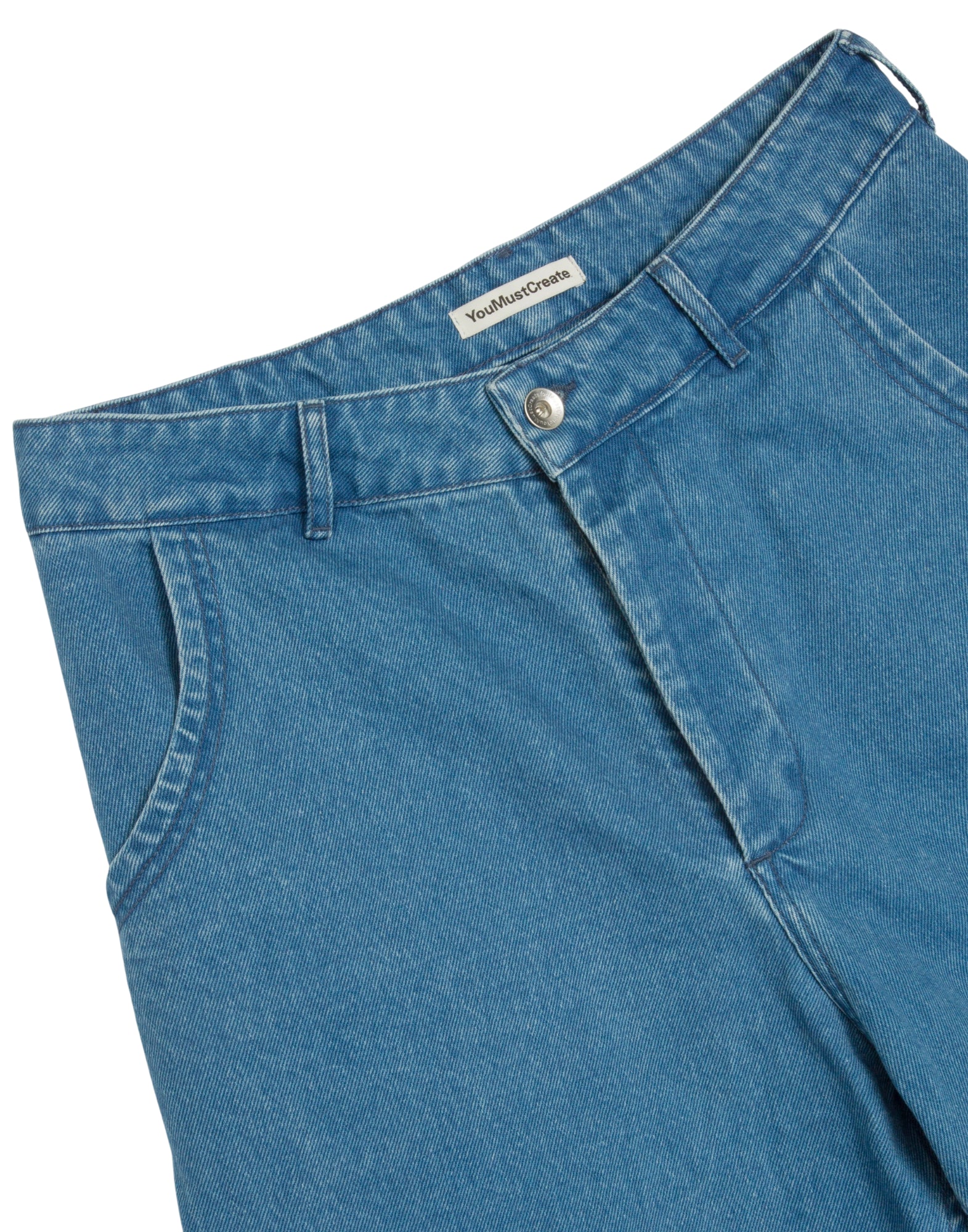 YMC Twisted Short Indigo Men’s Cotton Denim Shorts U9AAA 40 INDIGO