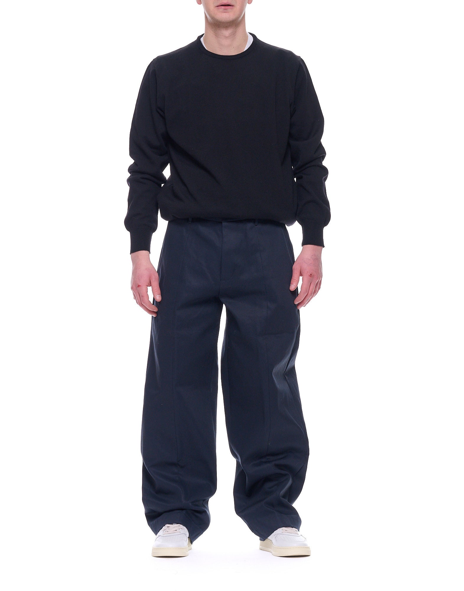 Nine in the Morning Meteorite Cotton Chino Pants Blue Made in Italy MTR01CLEAN METEORITE NAVY