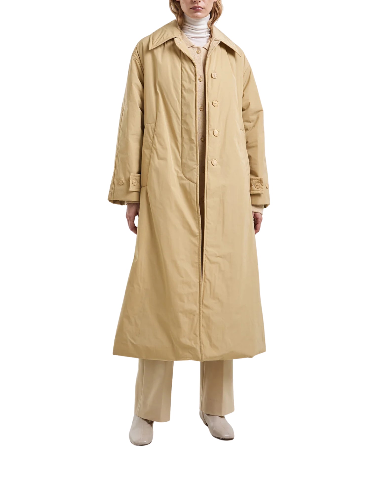 I724 1119 BEIGE TRENCH MOSCHELLA - Cappotti - Hevo