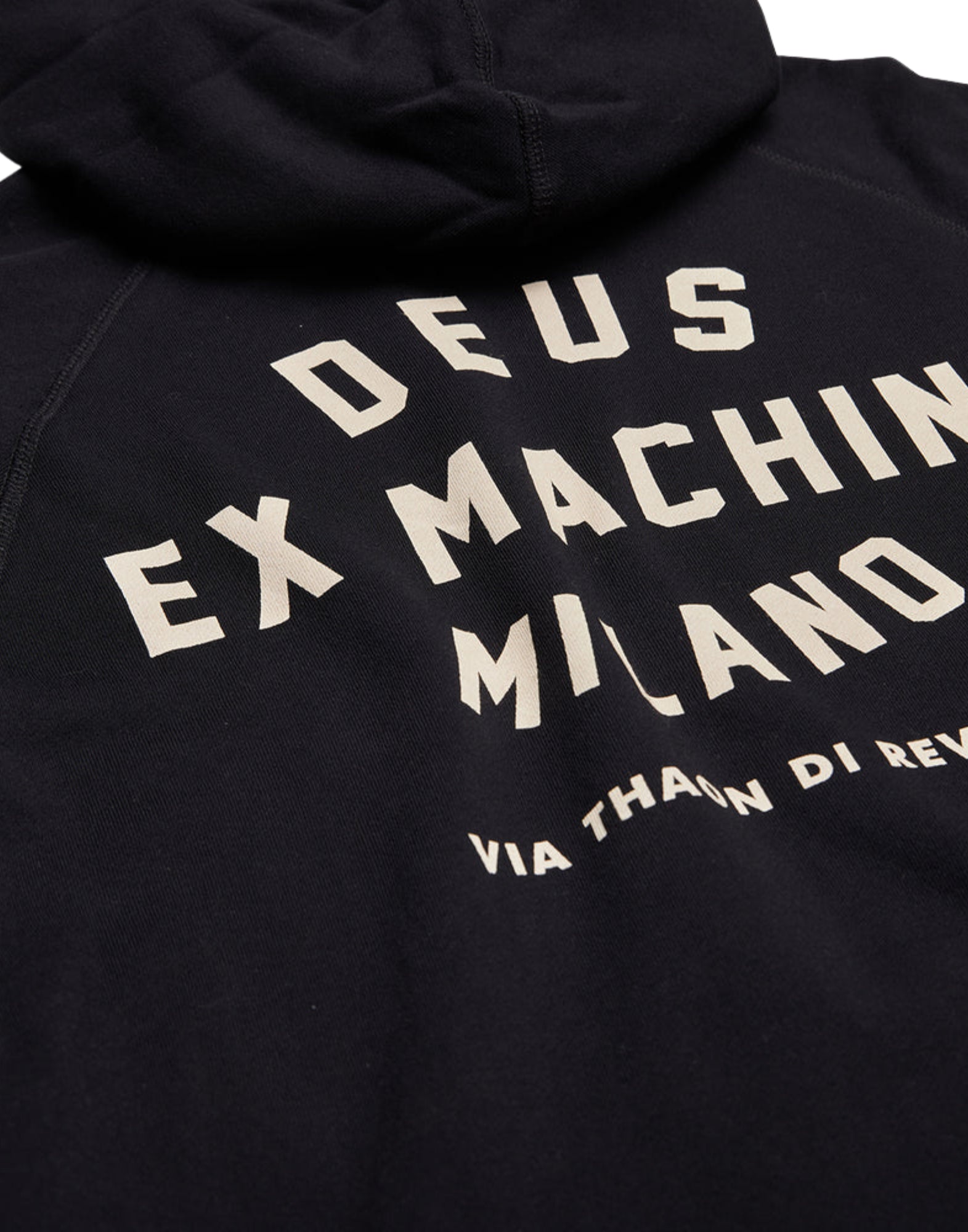 48675D BLACK MILANO ADDRESS HOODIE - Felpe - Deus Ex Machina