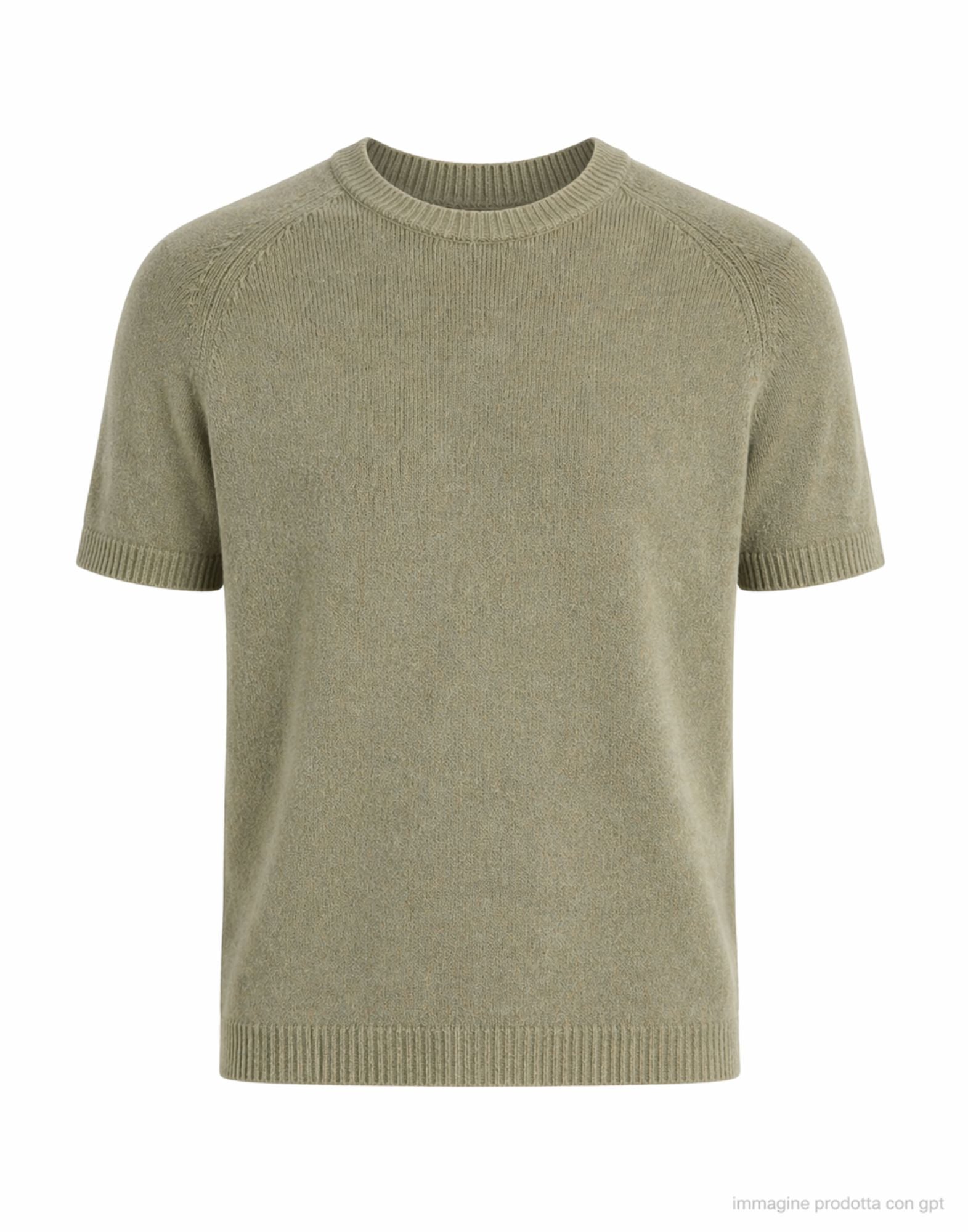 Origin of Line Olive Hemp T-Shirt  Garment-Dyed Made in Italy S26V02 05 OLIVE T-SHIRT MC