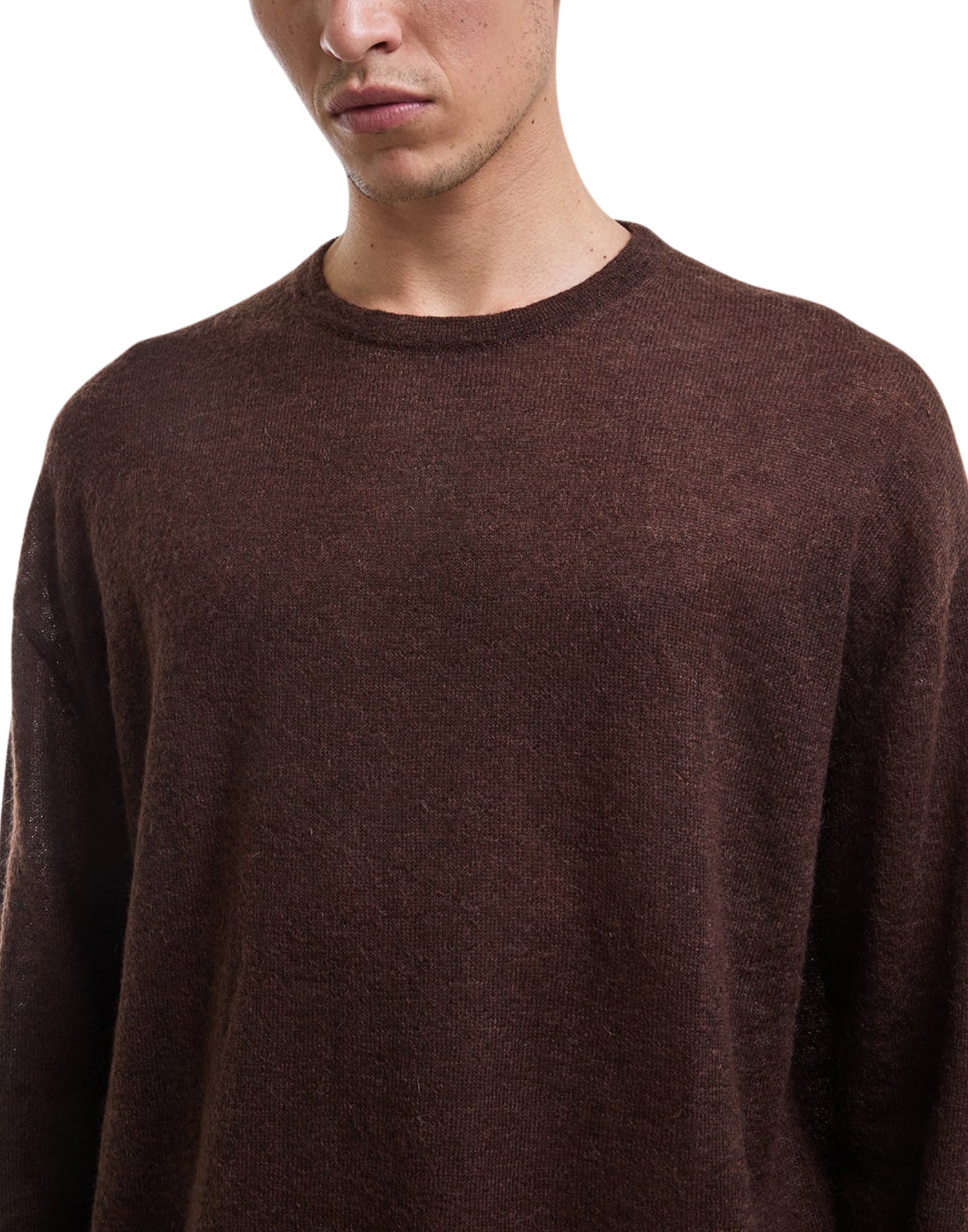 I698 1118 BROWN SWEATER FIUMARA - Maglieria - Hevo