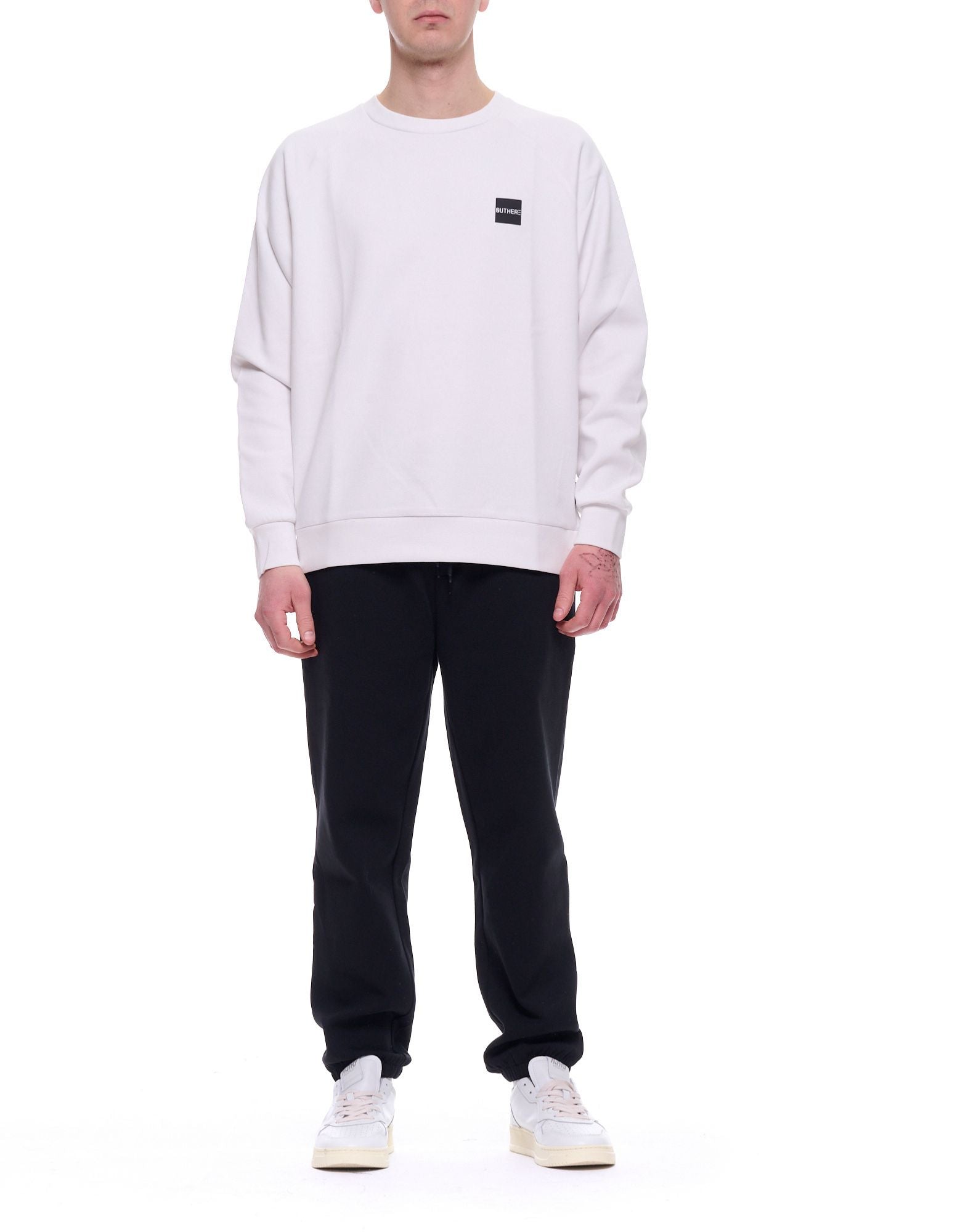 Outhere Men’s Crewneck Sweatshirt Ariel Offwhite Regular Fit Cotton Blend 4654M111B209-26046 1706 ARIEL