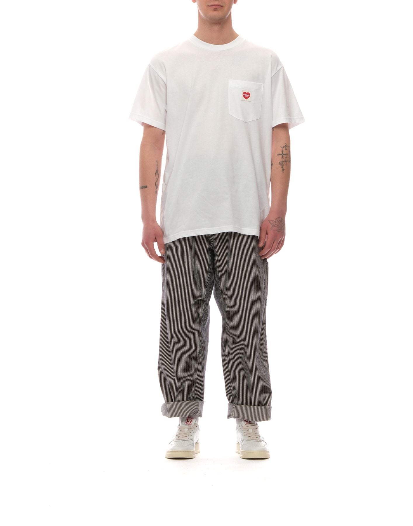 티셔츠 맨 i032128 1wzxx 포켓 하트 흰색 CARHARTT WIP