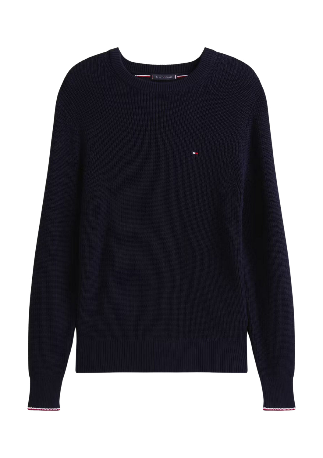 41516 DW5 BLUE CREW NECK SWEATER - Maglieria - TOMMY HILFIGER