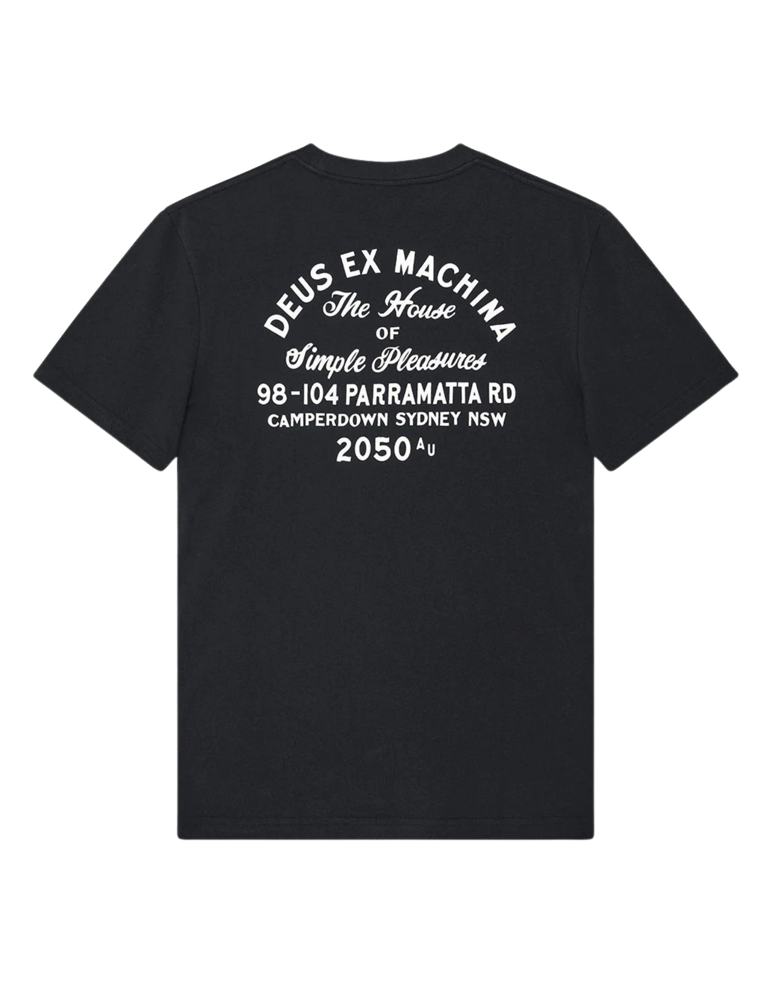 Deus Ex Machina Drovers Dog Tee – Box Fit Organic Combed Cotton Jersey T-Shirt Black Unisex D261MTS1480990