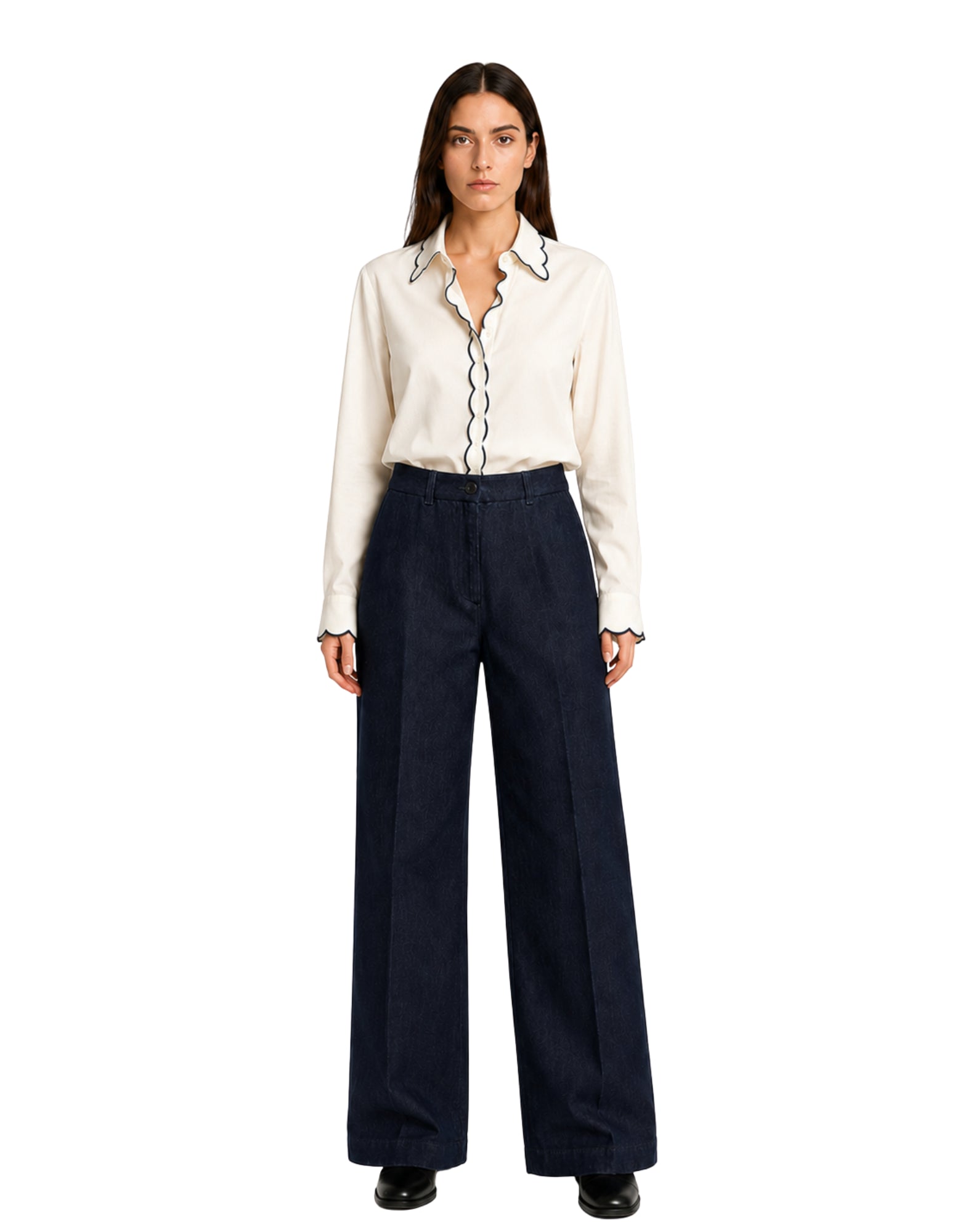 Pantaloni da bambino Fiamma, modello da donna Rinse