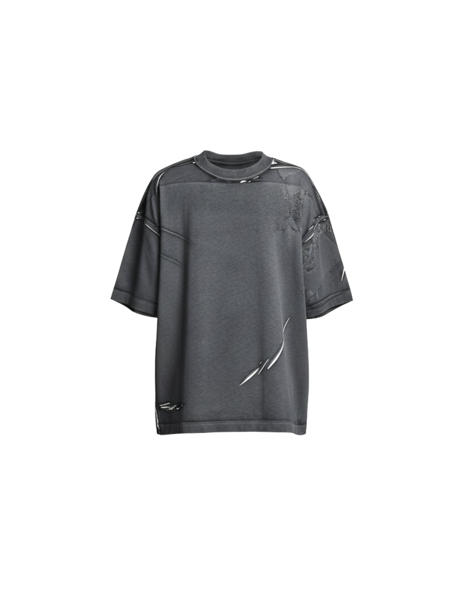 COSTA GREY/BLACK OVERSIZED T-SHIRT - T-Shirt e Polo - PAURA