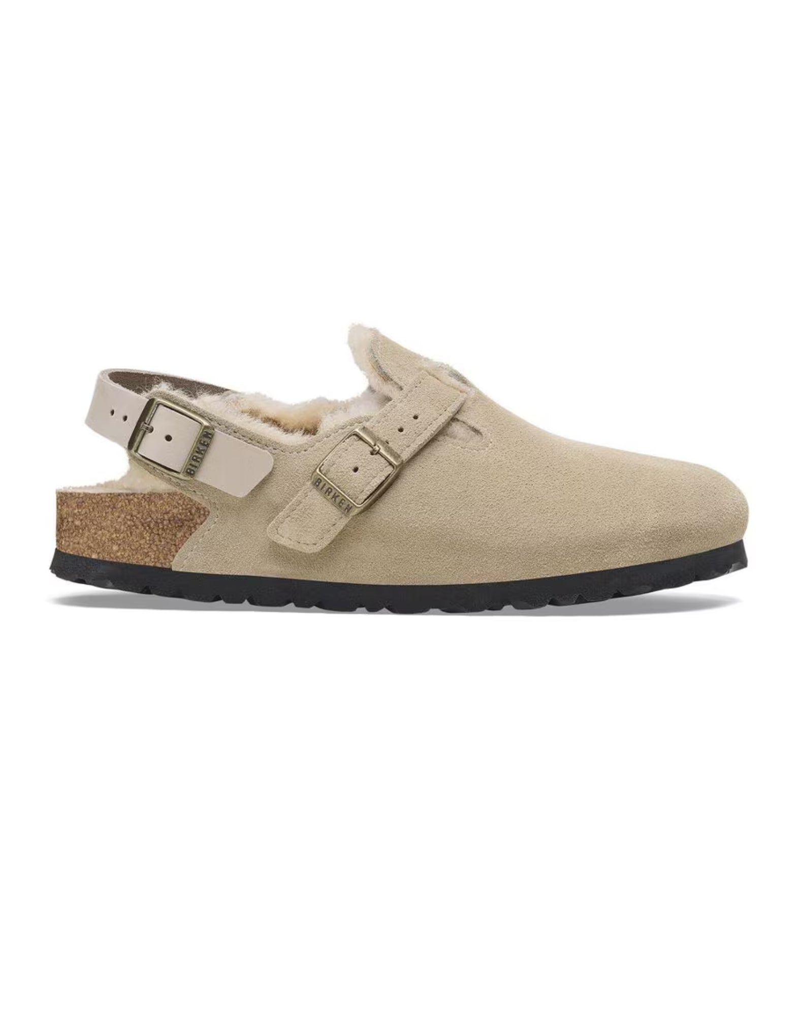 Sandal woman 1028349 TOKIO SHEARLING TAUPE BIRKENSTOCK